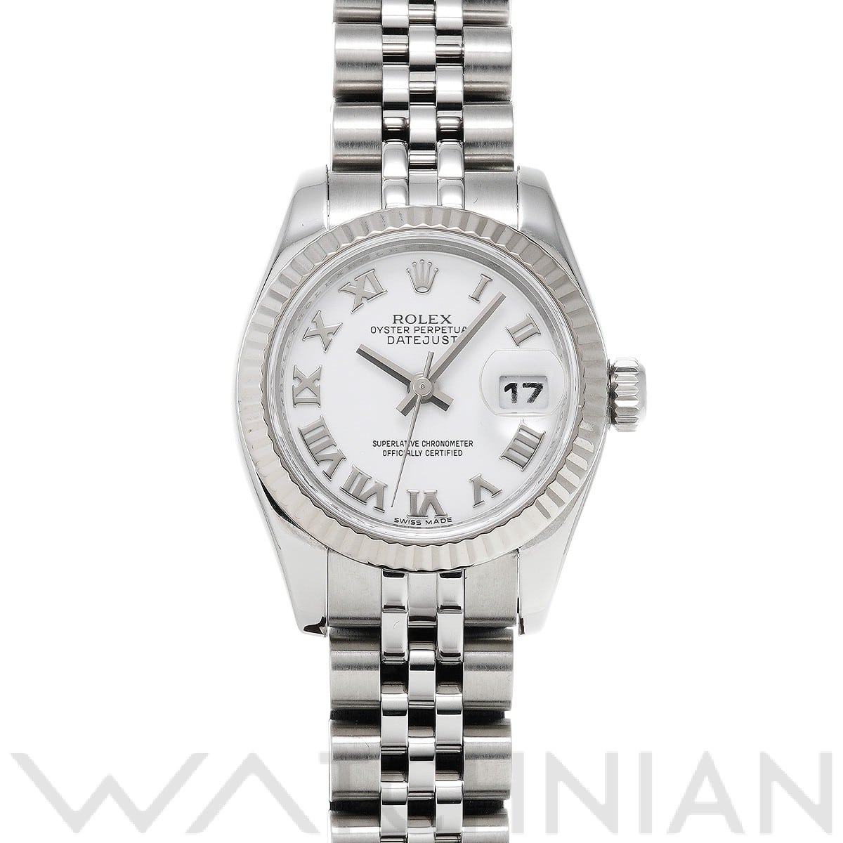 ロレックス レディ デイトジャスト 26 179174 ホワイト レディース 時計 【中古】【wristwatch】