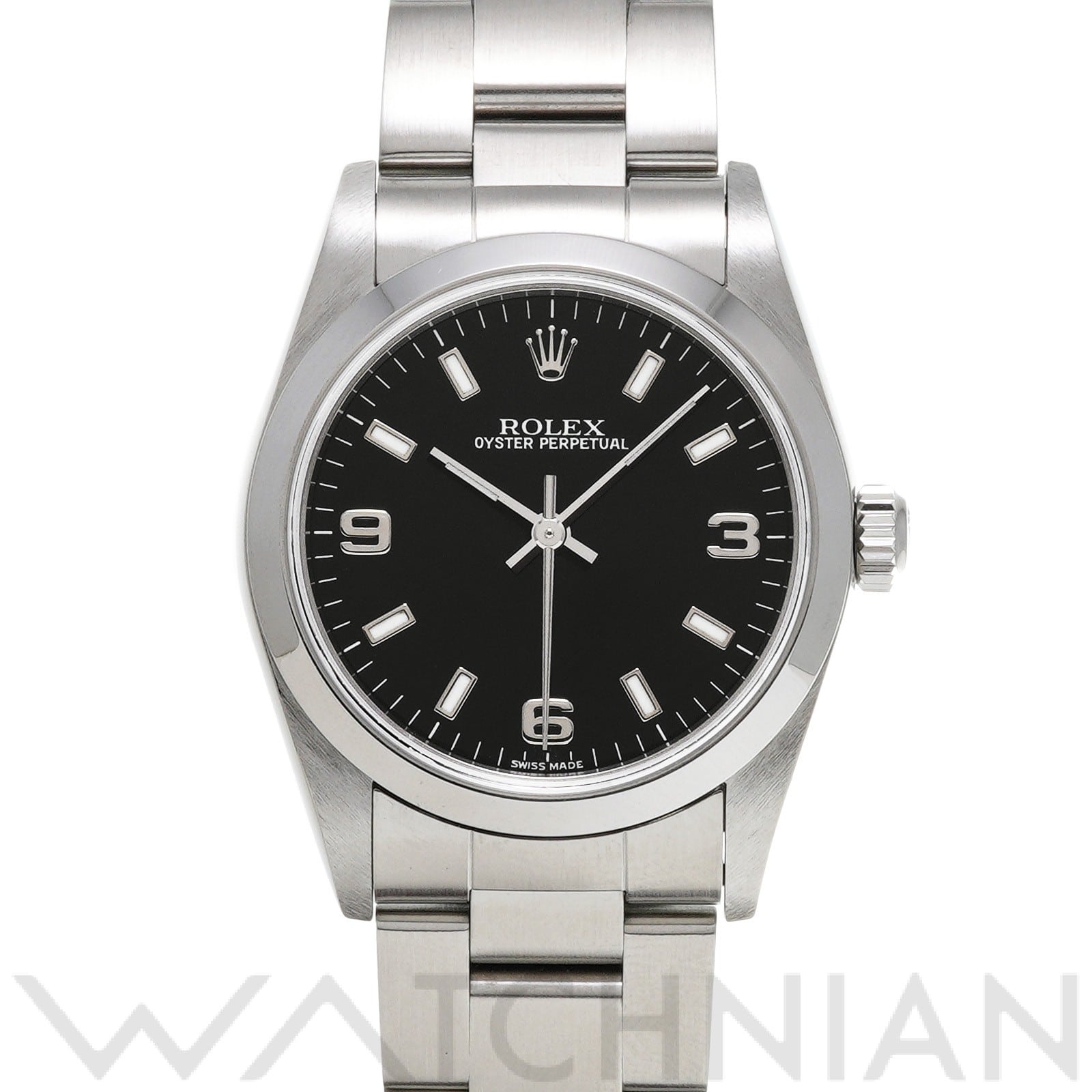 オイスターパーペチュアル 77080 Y番(2003年頃製造) ブラック ロレックス ROLEX ユニセックス 【中古】