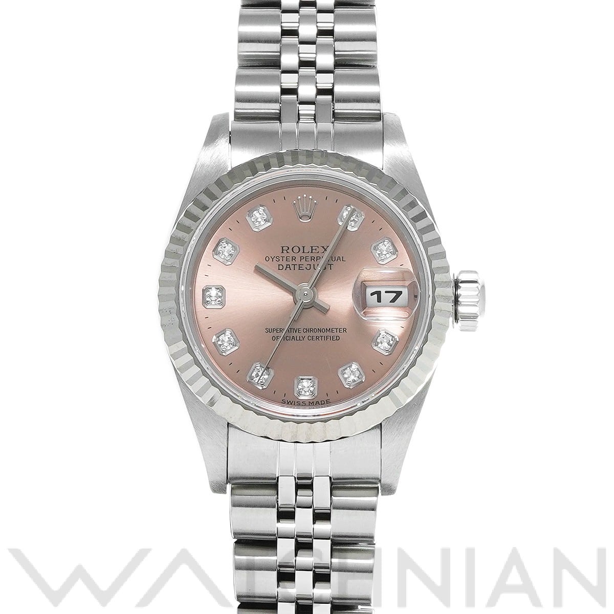 ロレックス デイトジャスト 26 69174G ピンク/ダイヤモンド レディース 時計 【中古】【wristwatch】
