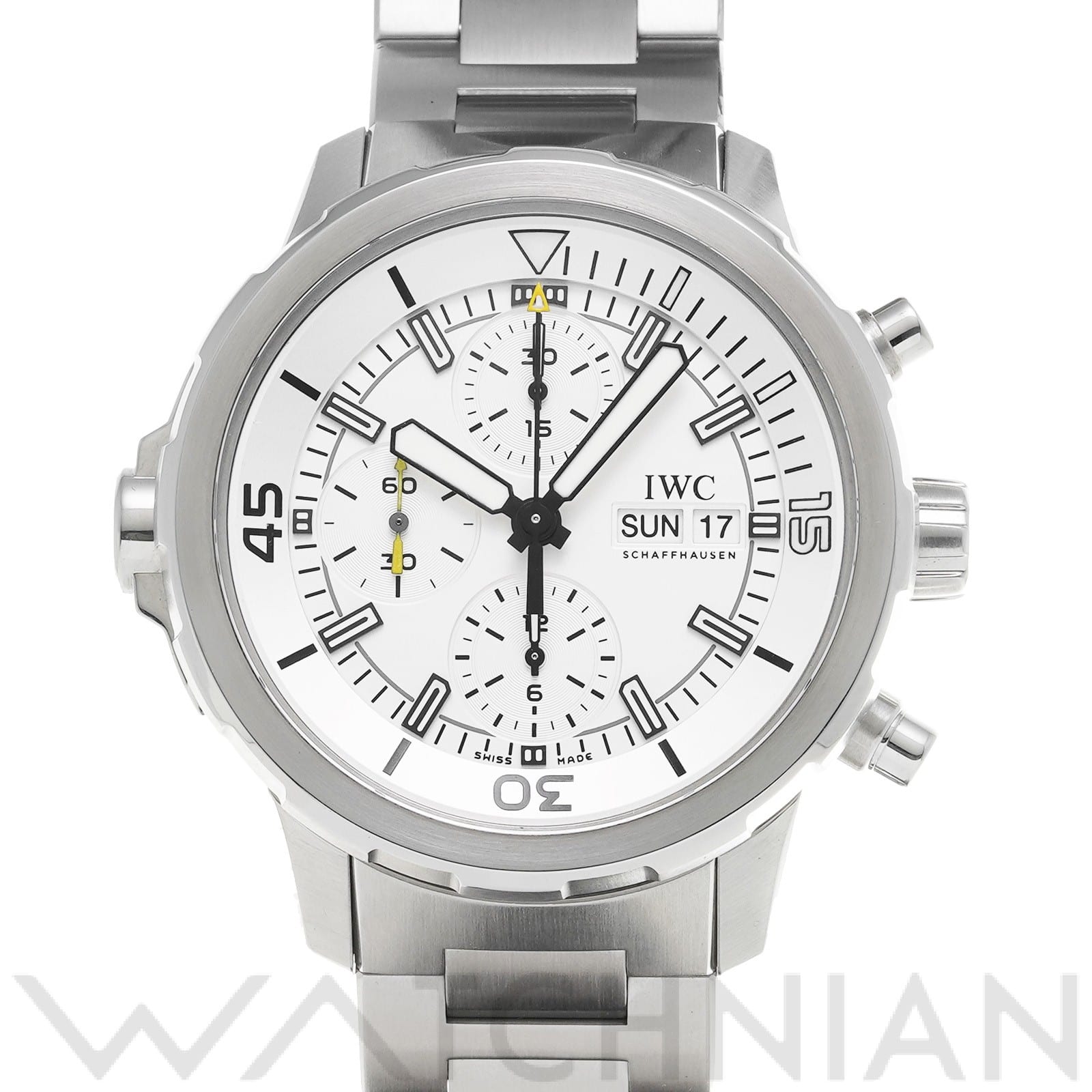 IWC アクアタイマー クロノグラフ IW376802 シルバーメッキ メンズ 時計 【中古】【wristwatch】