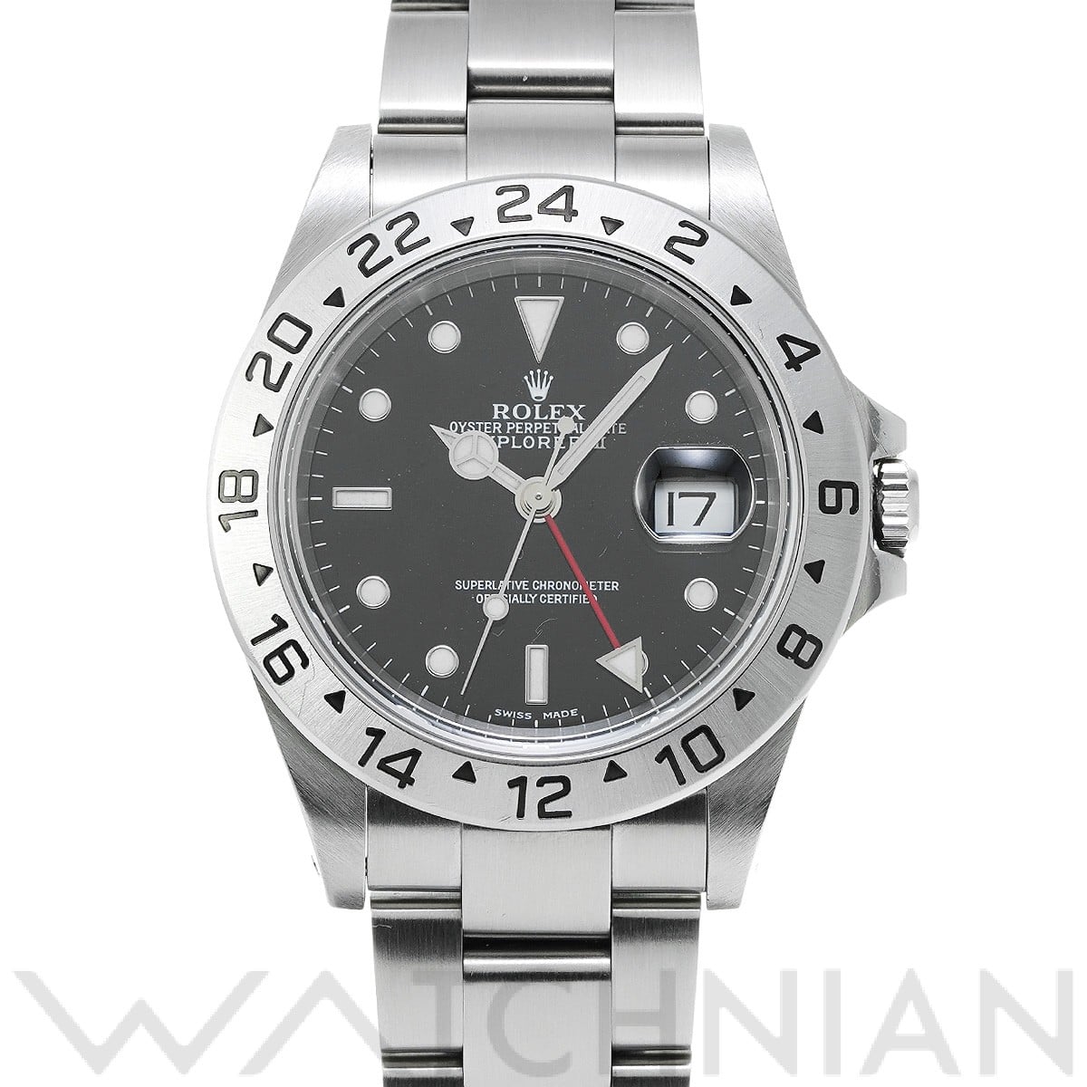 ロレックス エクスプローラーII 16570 ブラック メンズ 時計 【中古】【wristwatch】