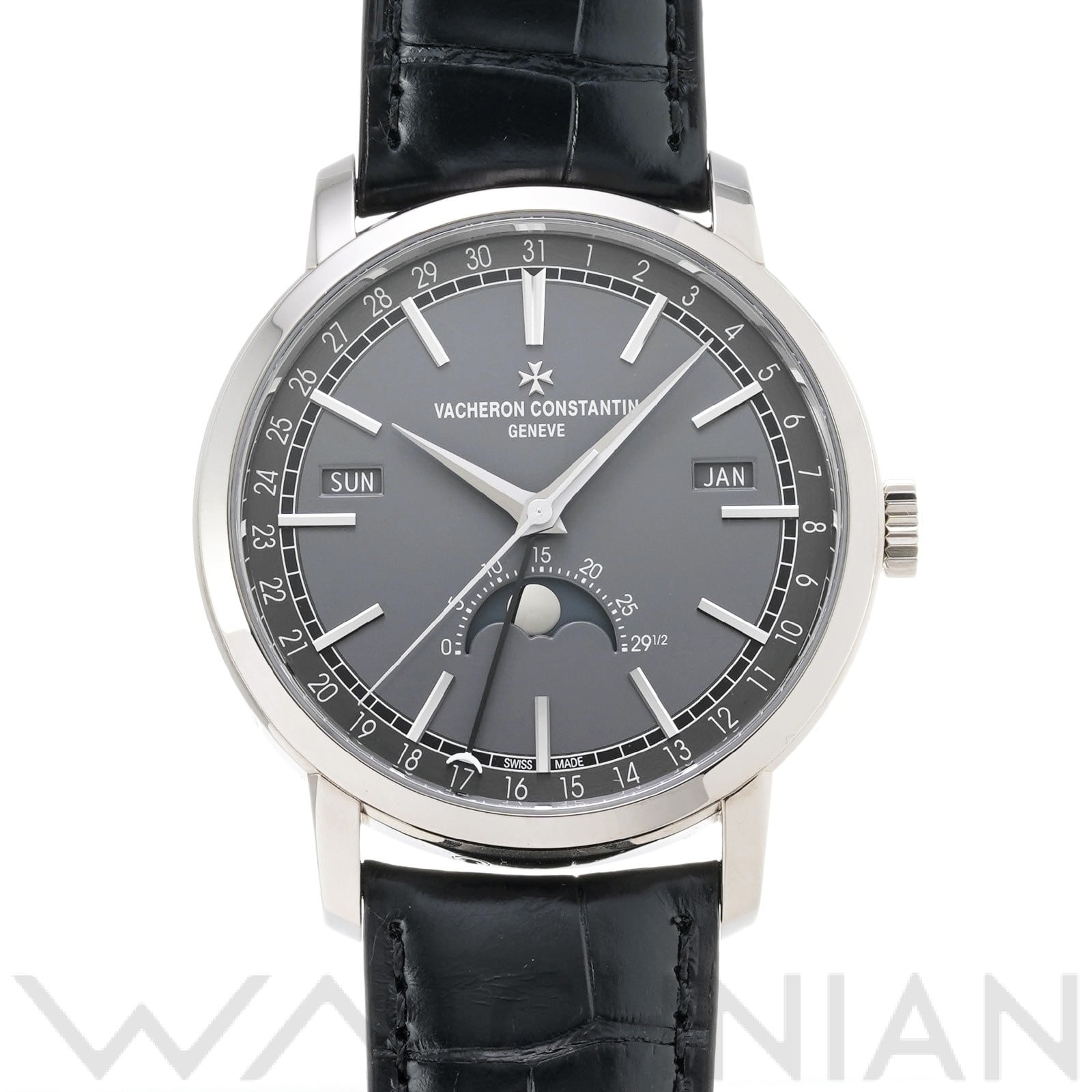 ヴァシュロン コンスタンタン トラディショナル コンプリートカレンダー 4010T/000G-B740 グレー メンズ 時計 【中古】【wristwatch】