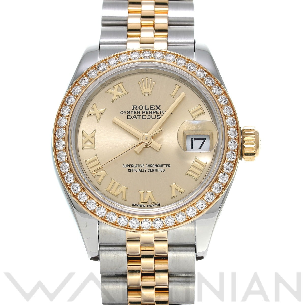 ロレックス レディ デイトジャスト 28 279383RBR シャンパン レディース 時計 【中古】【wristwatch】