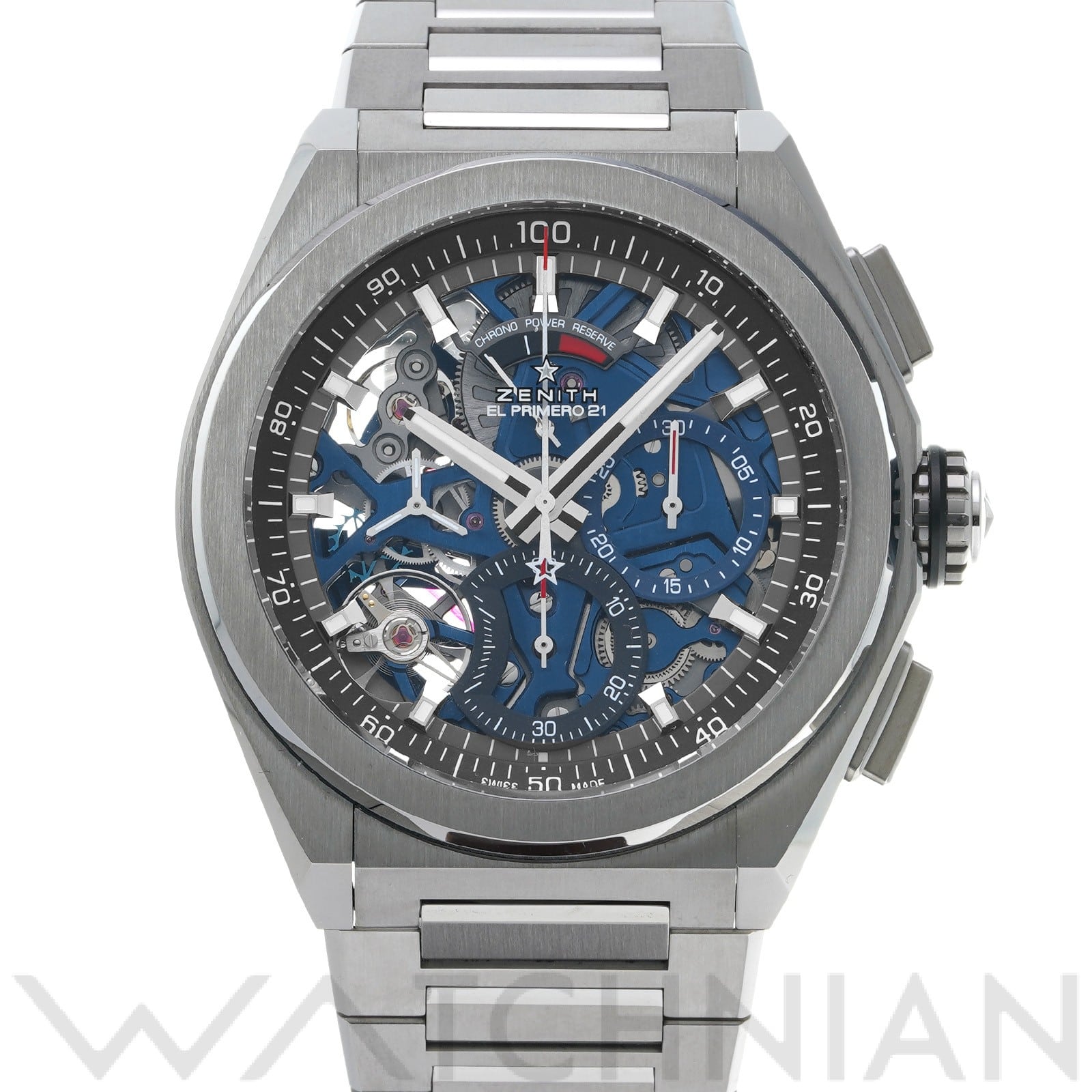 ゼニス / ZENITH デファイ エル・プリメロ 21 95.9002.9004/78.M9000 ブルー メンズ 時計 【中古】【wristwatch】