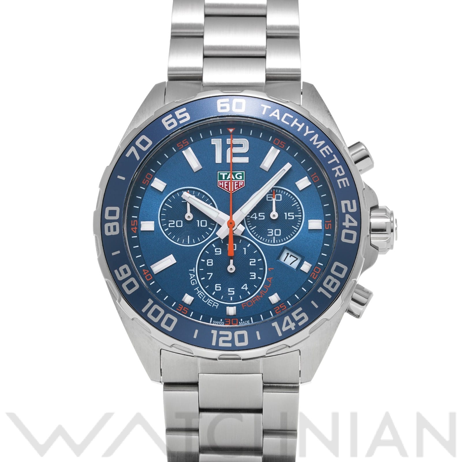 タグ ホイヤー / TAG HEUER フォーミュラ1 クォーツ クロノグラフ CAZ1014.BA0842 ブルー メンズ 時計 【中古】【wristwatch】