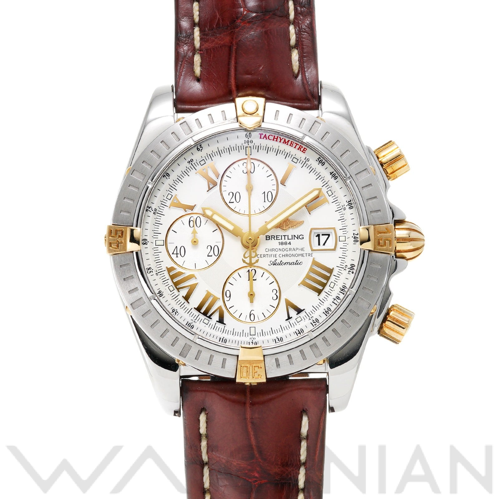 クロノマット エボリューション B156A75WBD ホワイト ブライトリング BREITLING メンズ 【中古】