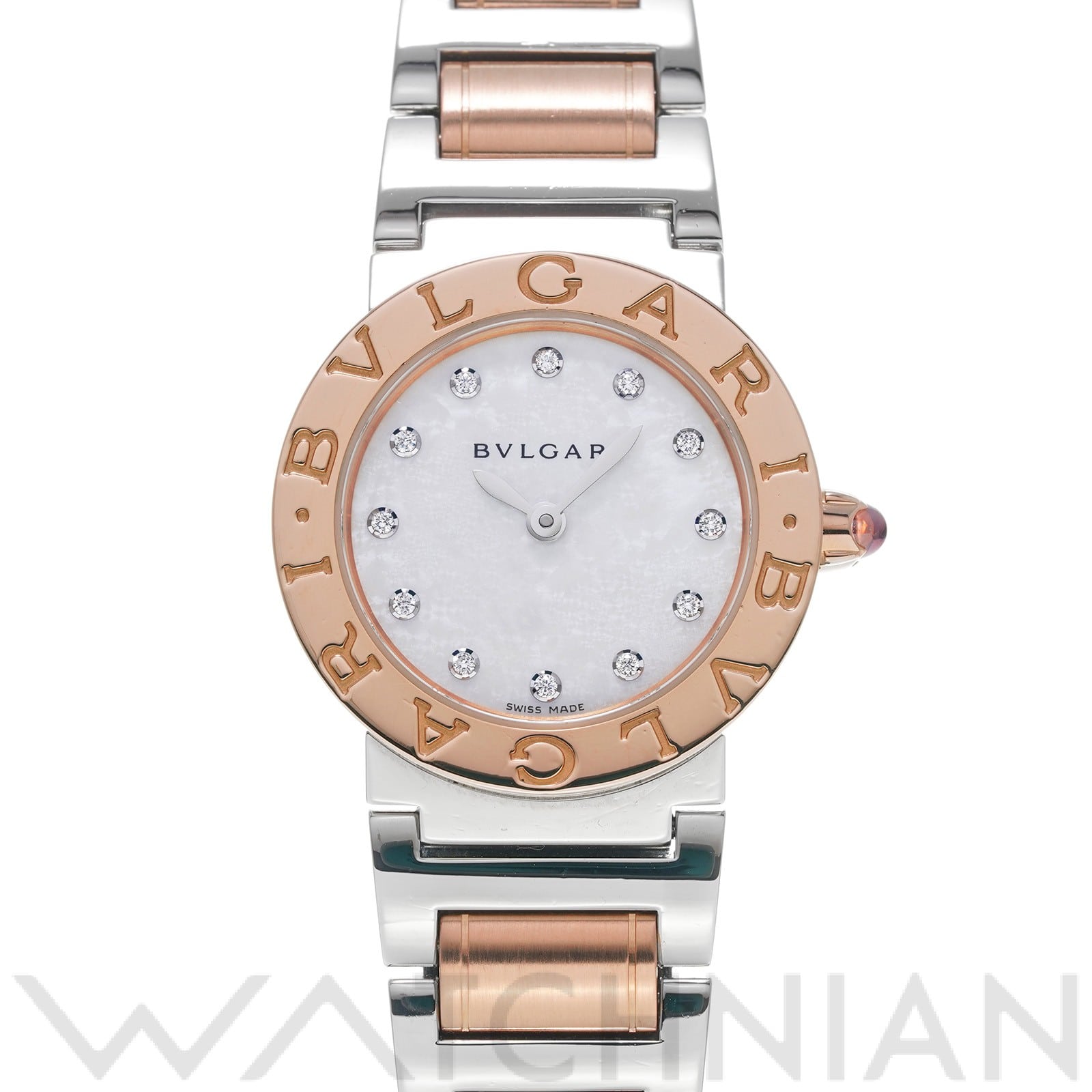 ブルガリ / BVLGARI ブルガリブルガリ BBLP26SG ホワイトシェル/ダイヤモンド レディース 時計 【中古】【wristwatch】