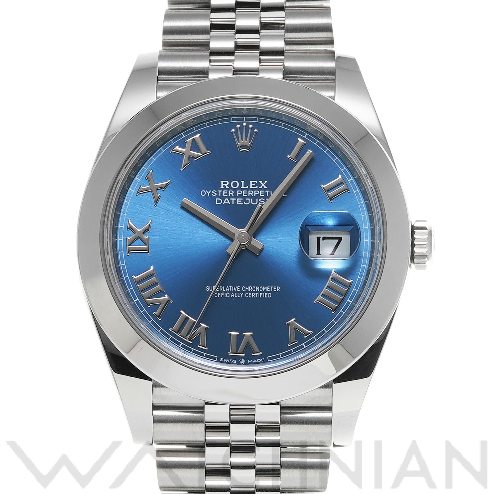 デイトジャスト 41 126300 ランダムシリアル アズーロブルー ロレックス ROLEX メンズ 【中古】