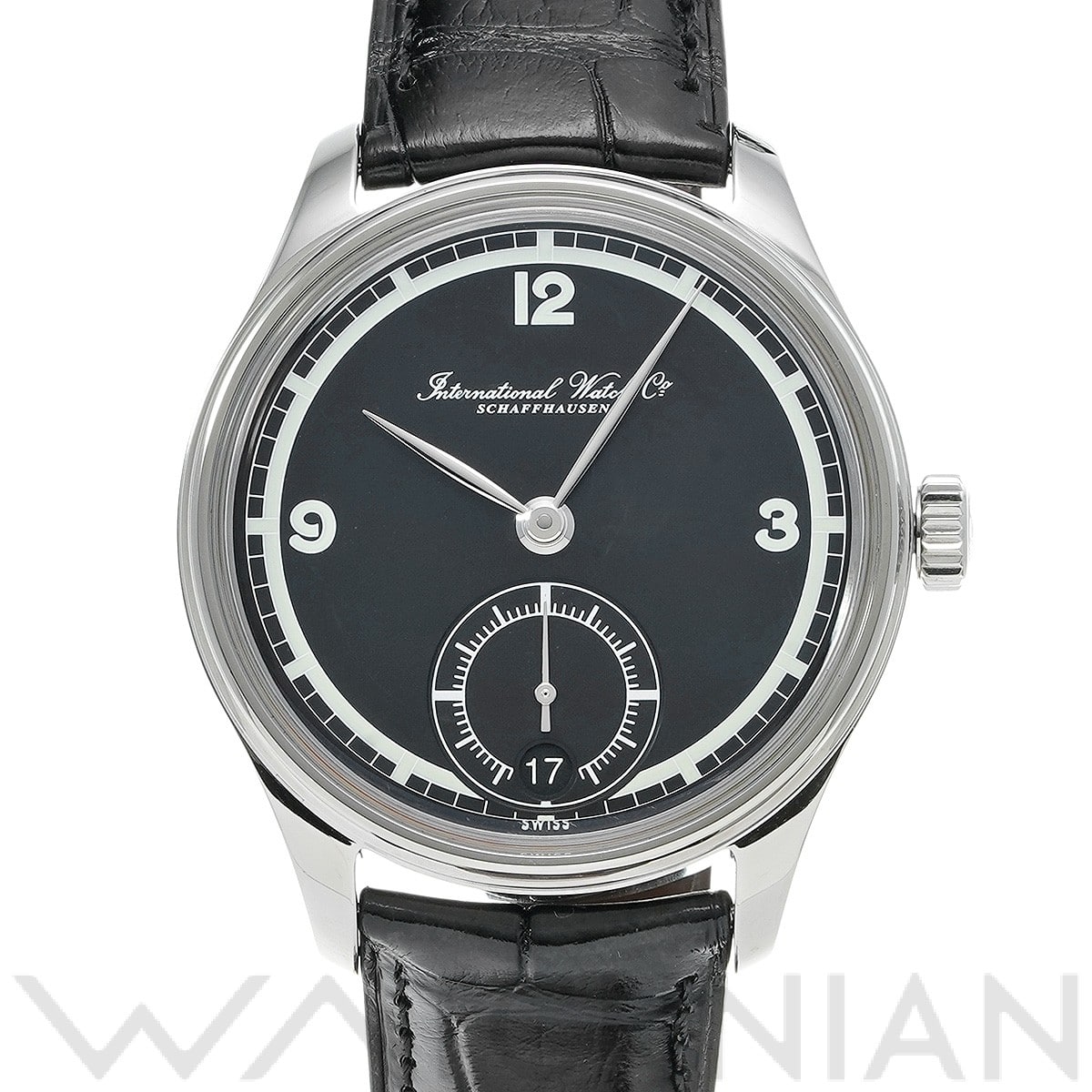 ポルトギーゼ ハンドワインド 8デイズ 75th IW510205 ブラック インターナショナルウォッチカンパニー IWC メンズ 【中古】