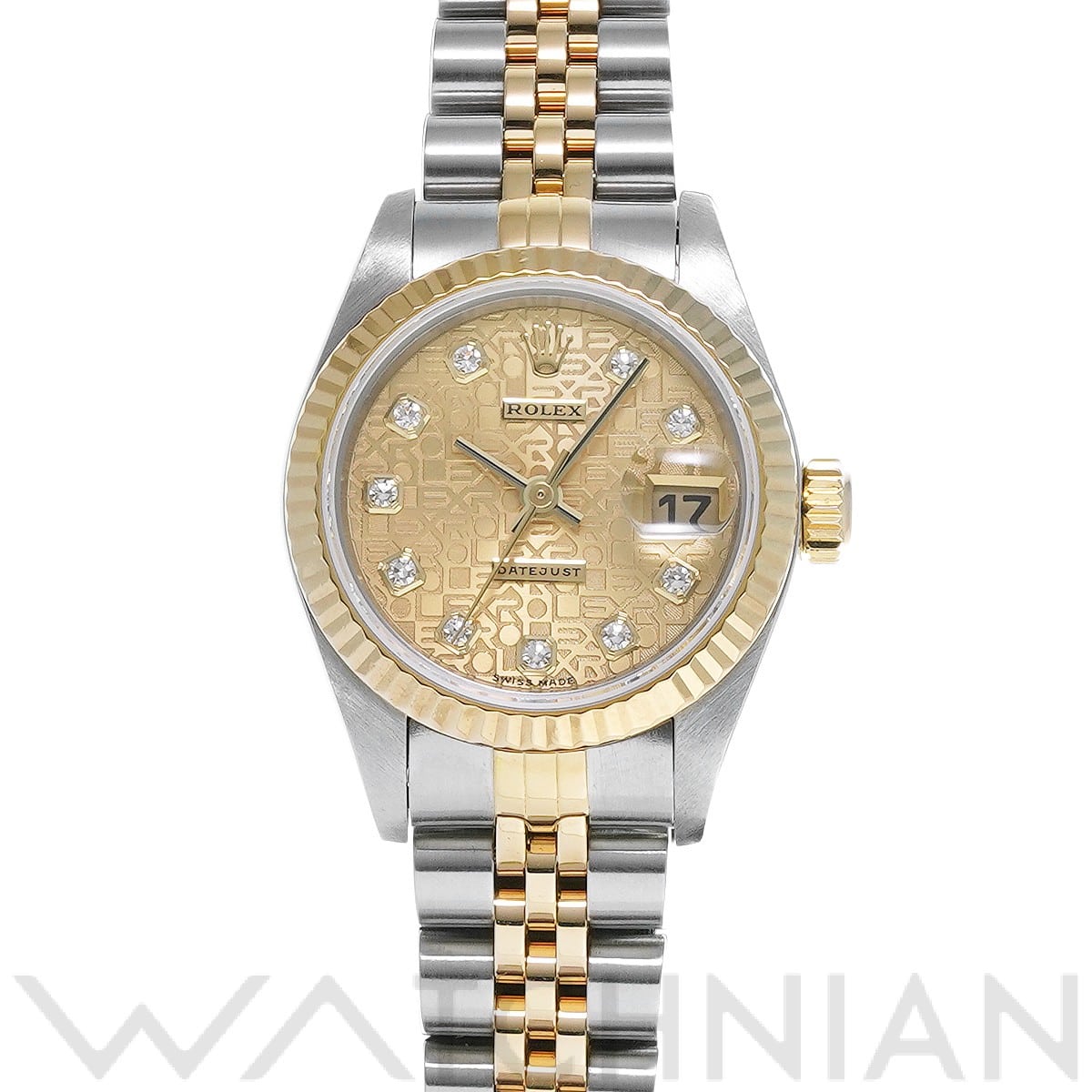 ロレックス デイトジャスト 26 79173G シャンパンコンピュータ/ダイヤモンド レディース 時計 【中古】【wristwatch】