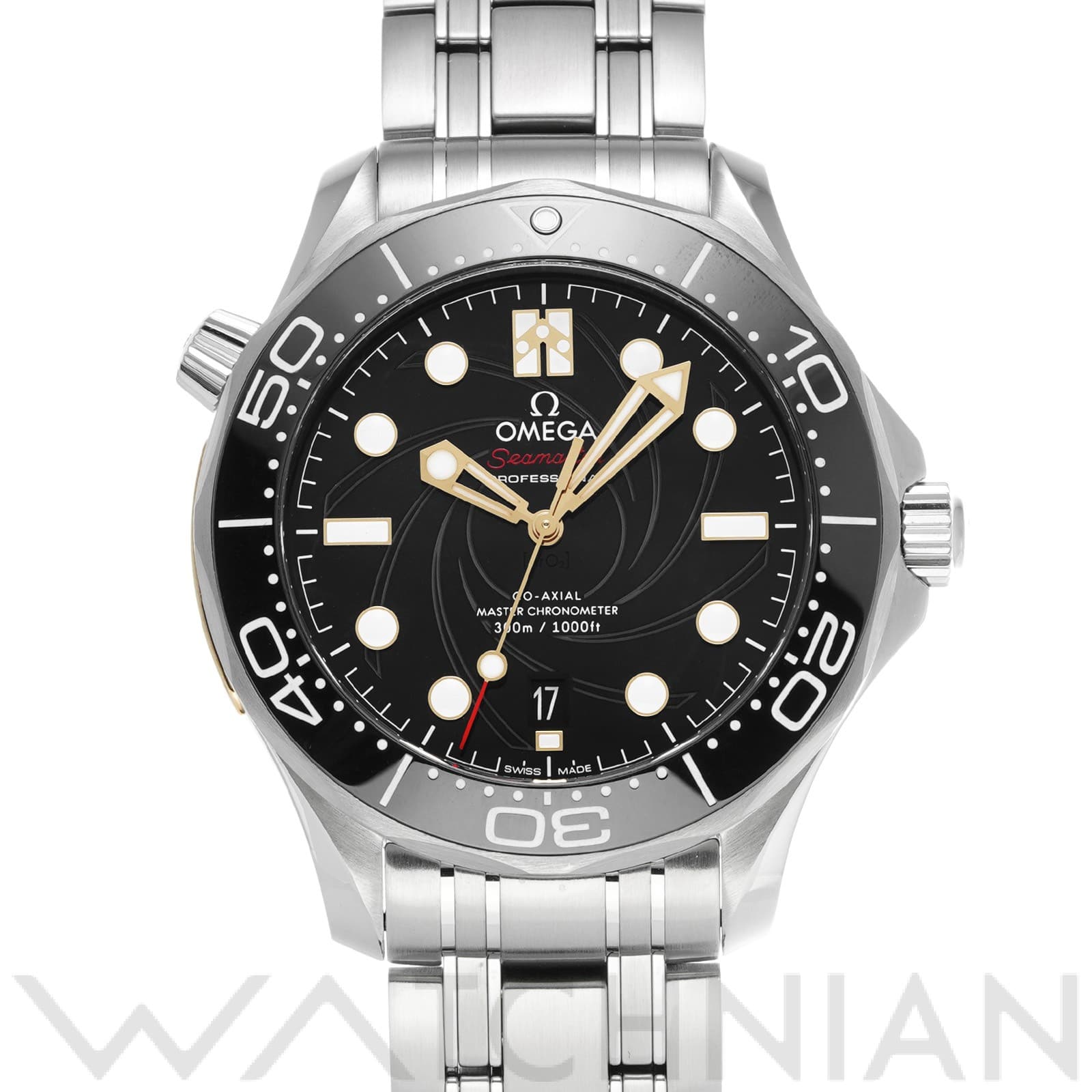 オメガ / OMEGA シーマスター ダイバー300 コーアクシャル マスタークロノメーター ジェームズ・ボンド 210.22.42.20.01.004 ブラック メンズ 時計 【中古】【wristwatch】