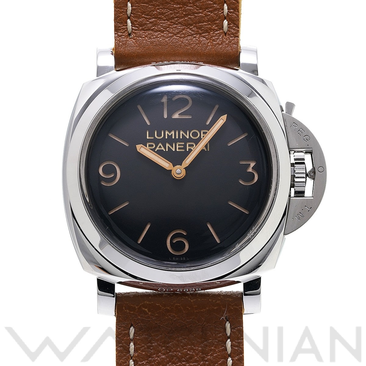 ルミノール 1950 3デイズ アッチャイオ PAM00372 P番(2013年製造) ブラック パネライ OFFICINE PANERAI メンズ 【中古】