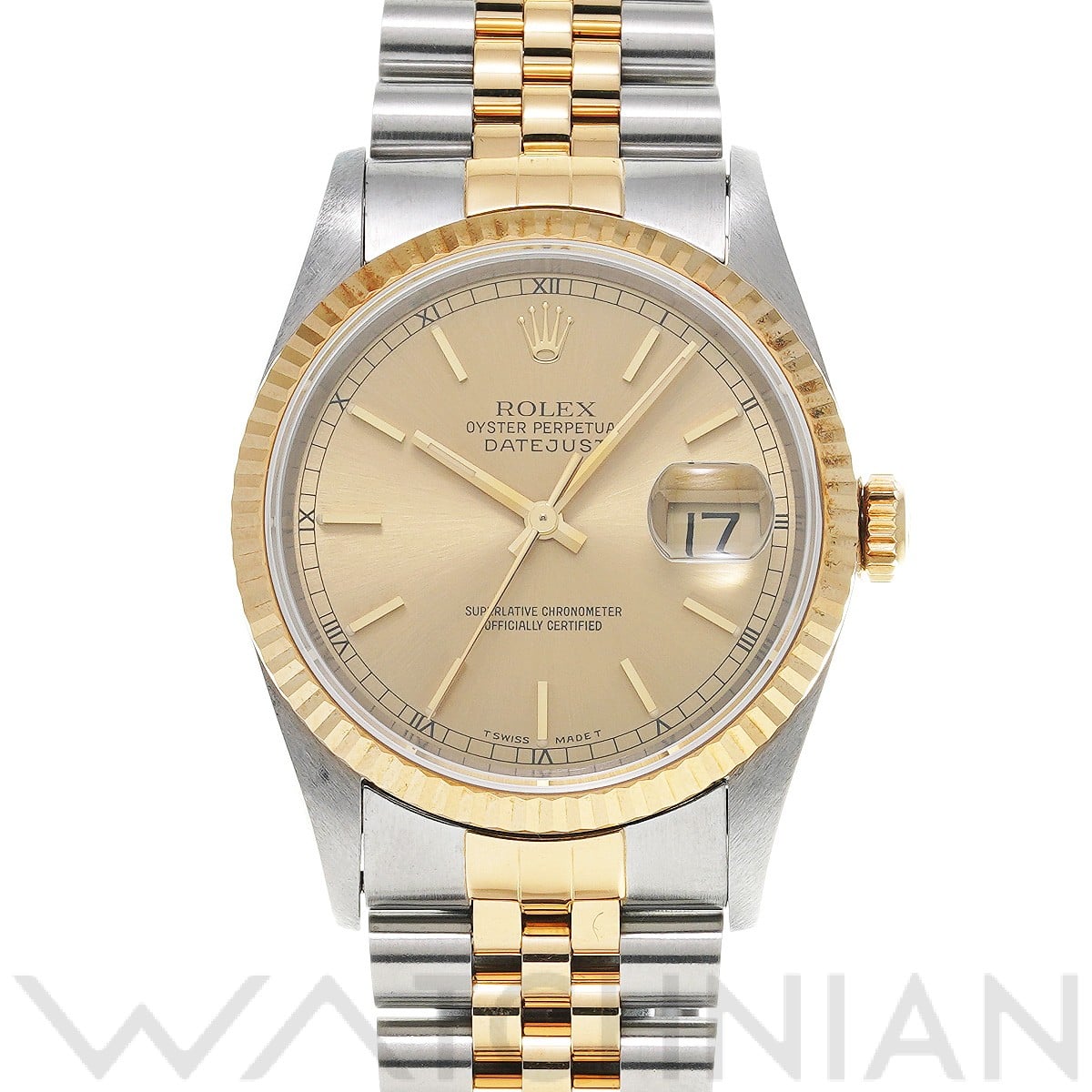 ロレックス デイトジャスト 36 16233 シャンパン メンズ 時計 【中古】【wristwatch】