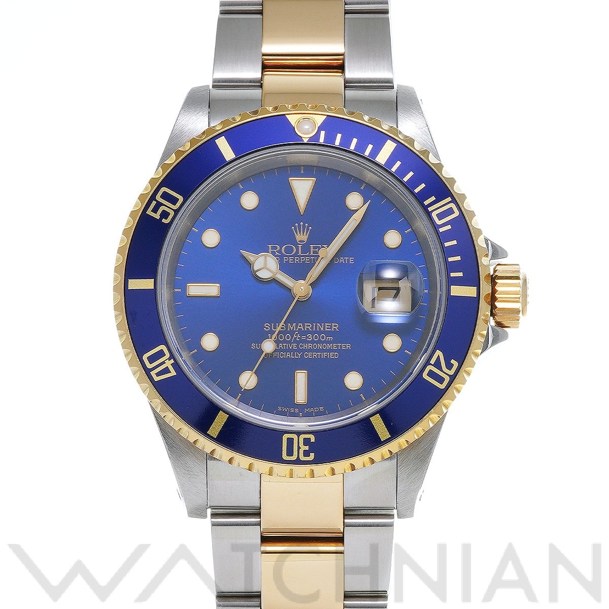 サブマリーナ デイト 16613 K番(2001年頃製造) ブルー ロレックス ROLEX メンズ 【中古】