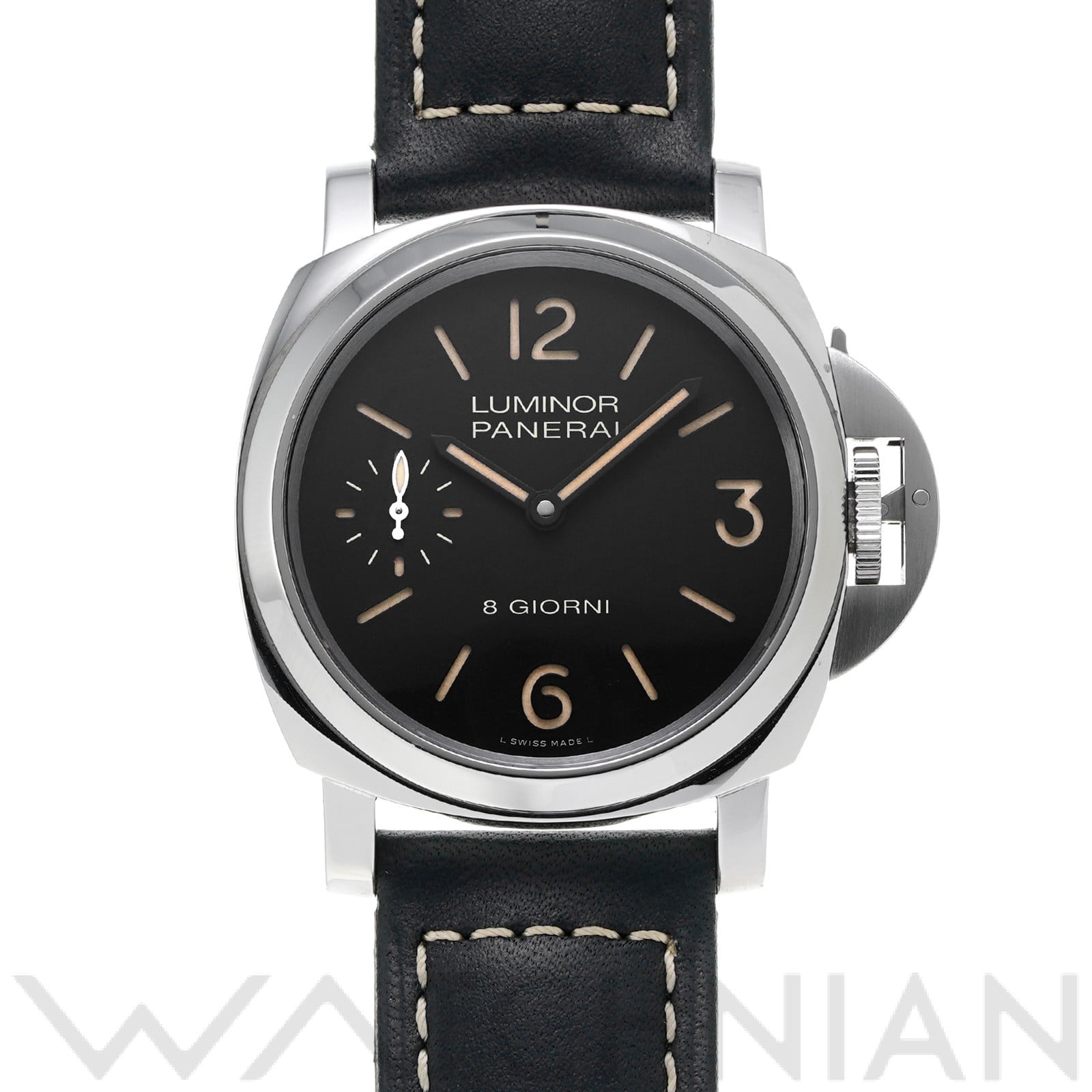 ルミノール ベース 8デイズ PAM00915 W番(2020年製造) ブラック パネライ OFFICINE PANERAI メンズ 【中古】