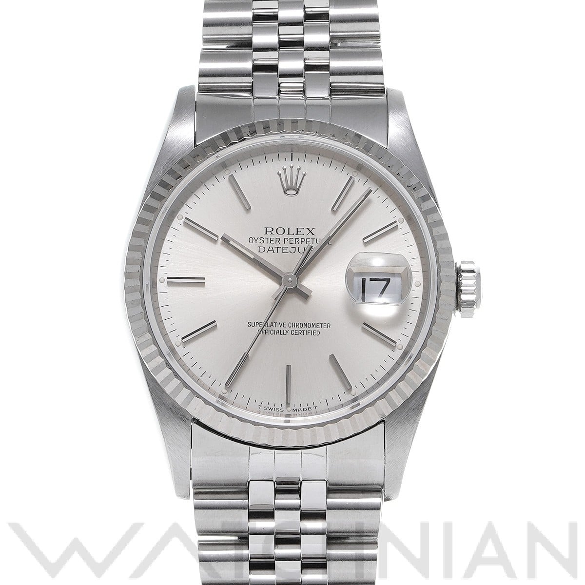 ロレックス デイトジャスト 36 16234 シルバー メンズ 時計 【中古】【wristwatch】