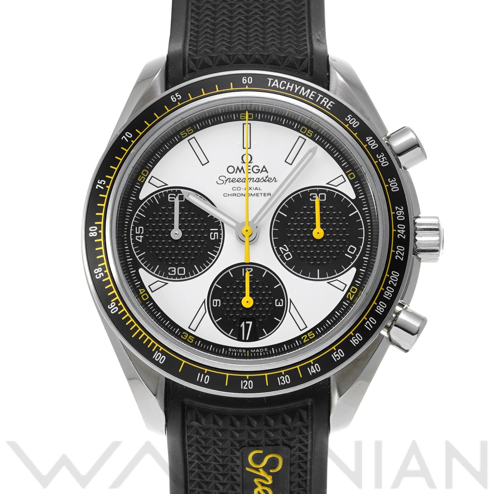 スピードマスター レーシング コーアクシャル 326.32.40.50.04.001 ホワイト/ブラック オメガ OMEGA メンズ 【中古】