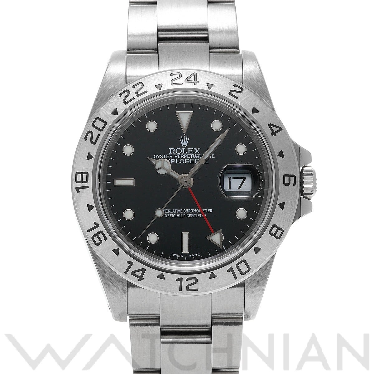 ロレックス エクスプローラーII 16570 ブラック メンズ 時計 【中古】【wristwatch】