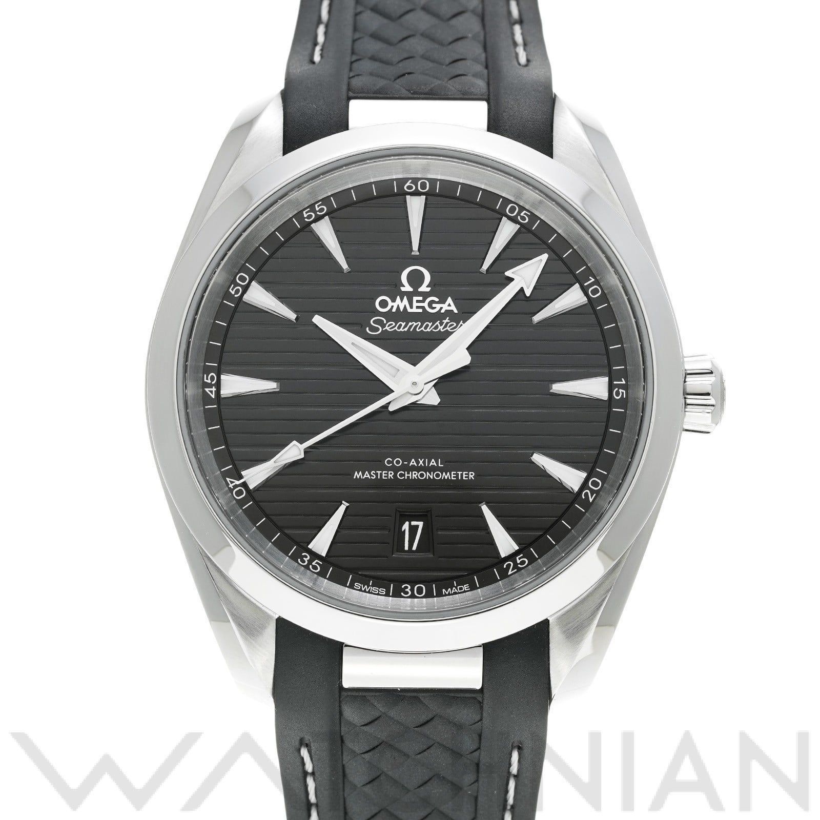 シーマスター アクアテラ コーアクシャル マスタークロノメーター 220.12.38.20.01.001 ブラック オメガ OMEGA メンズ 【中古】