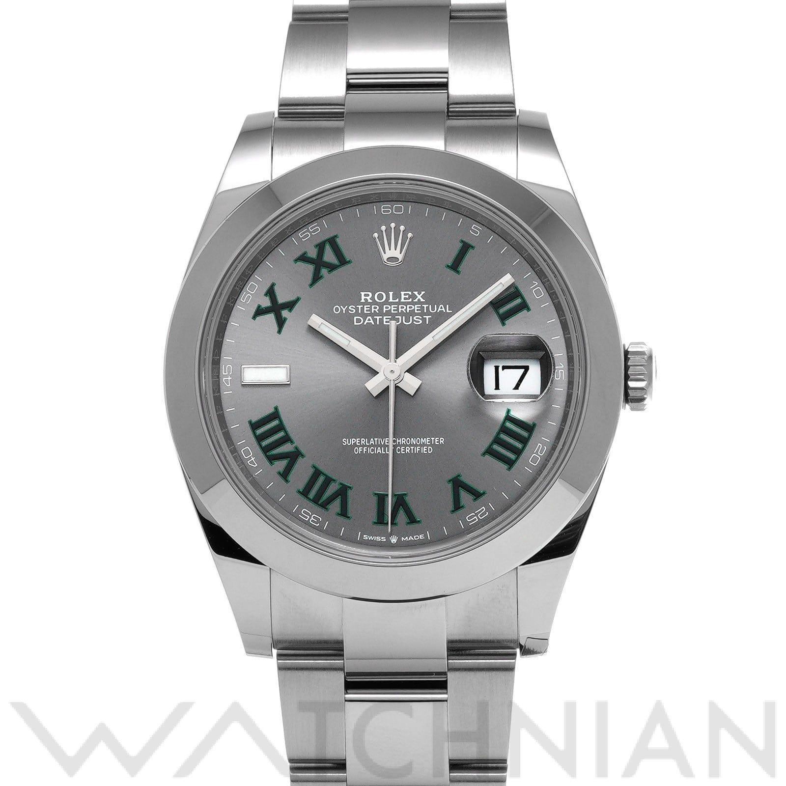 デイトジャスト 41 126300 ランダムシリアル スレート ロレックス ROLEX メンズ 【中古】