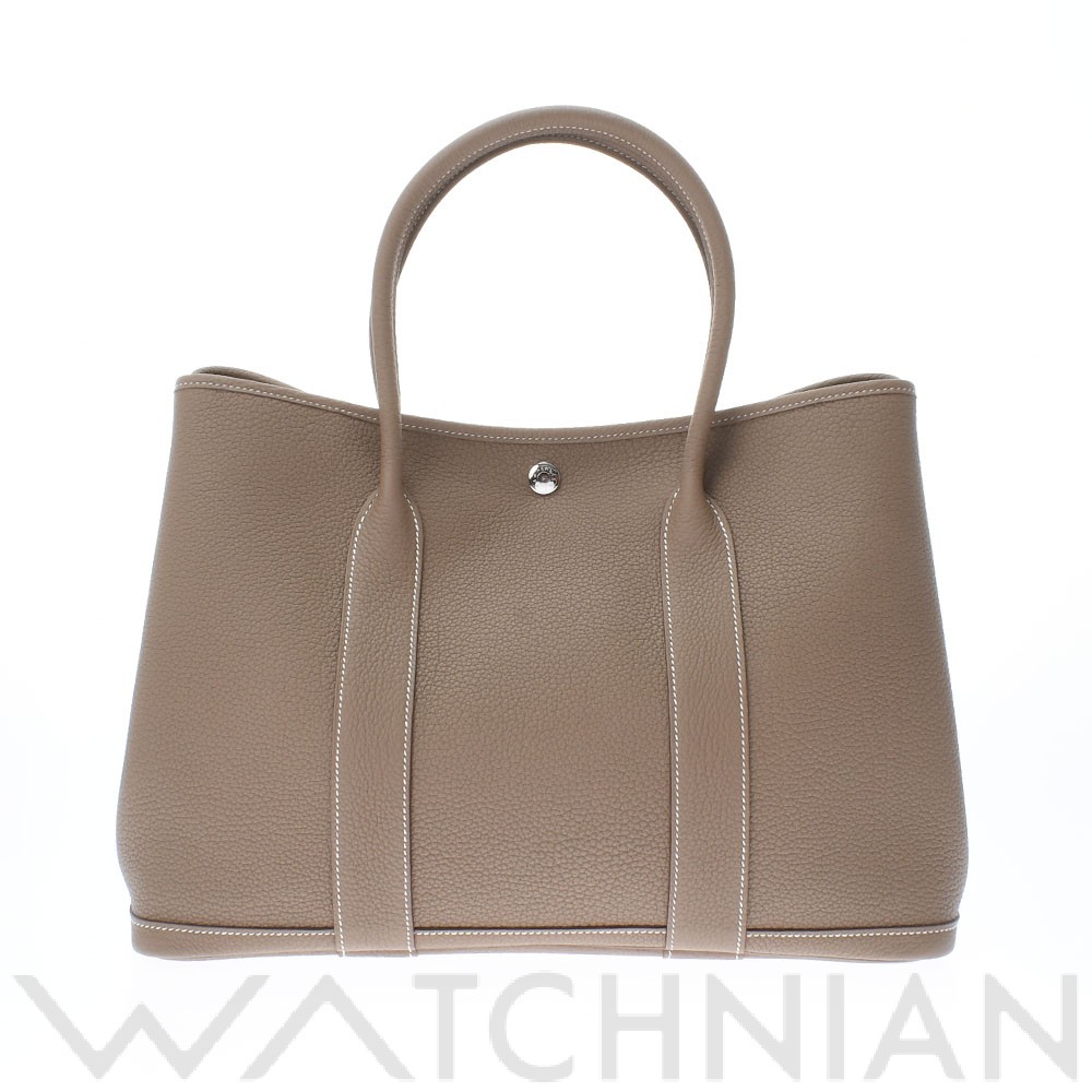 ガーデンパーティ PM エトゥープ/パラジウム金具 ネゴンダ HERMES エルメス ユニセックス 【新品】