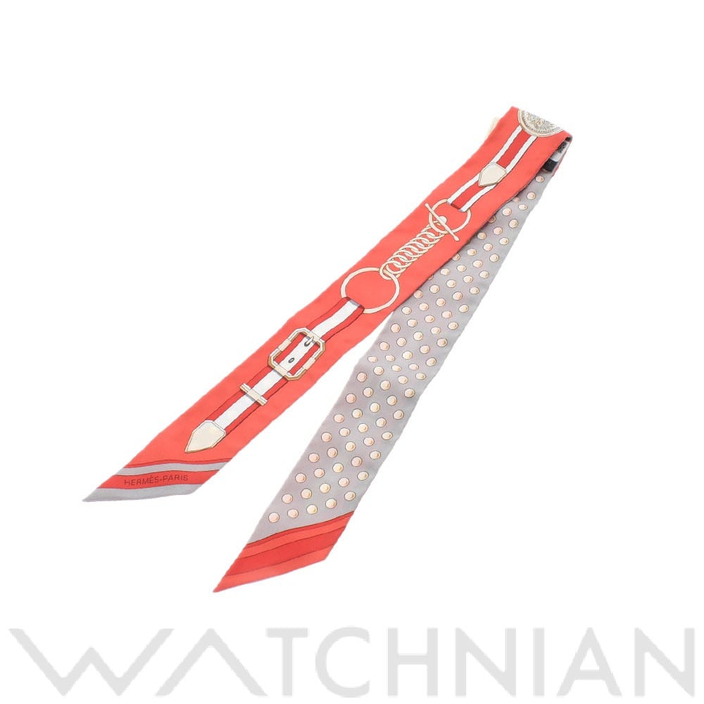 エルメス / HERMES ツイリー GRAND TRALALA  グリスアシエ/グレナディー シルク100％ レディース 【新品】【other】