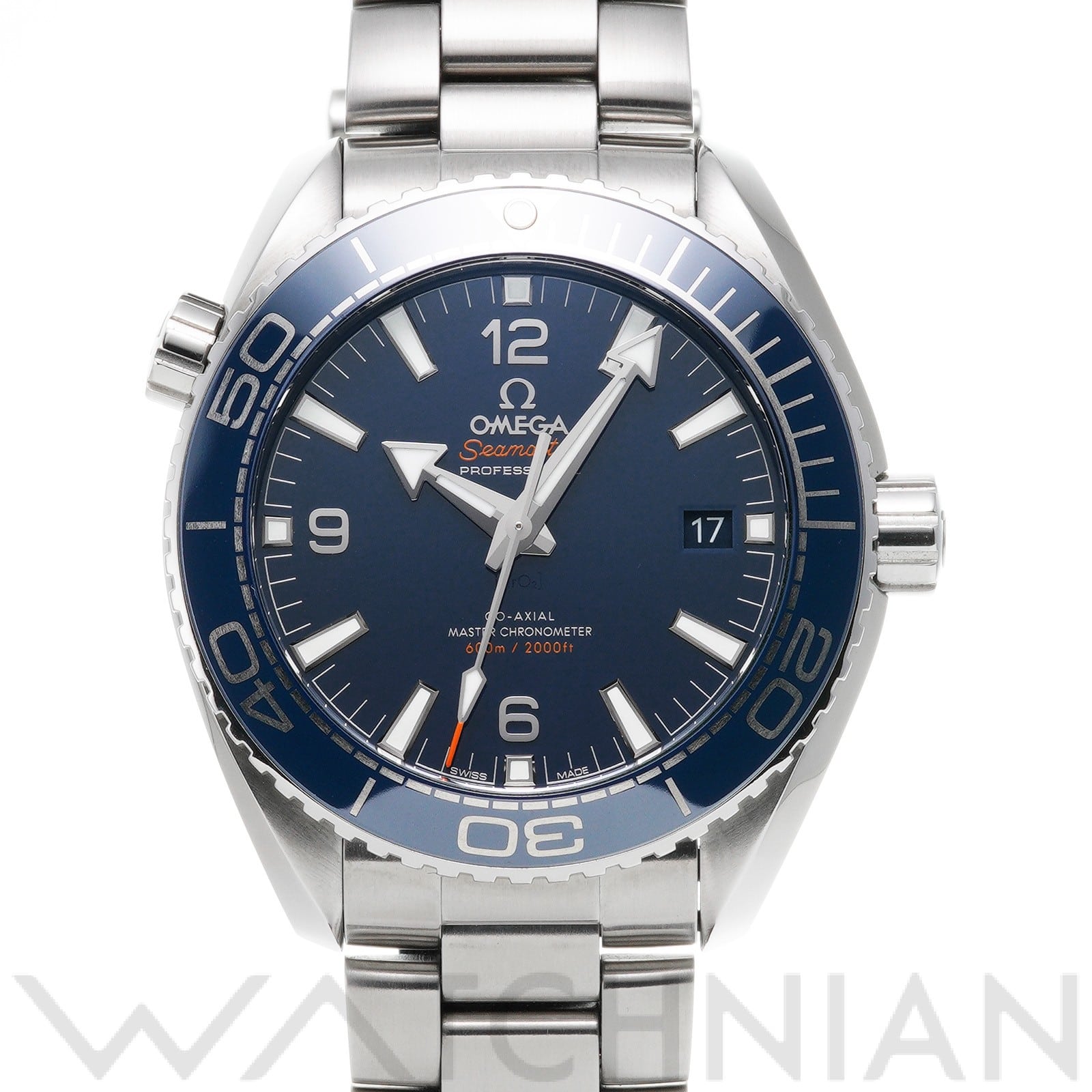 オメガ / OMEGA シーマスター プラネットオーシャン 600 コーアクシャル マスタークロノメーター 215.30.44.21.03.001 ブルー メンズ 時計 【中古】【wristwatch】