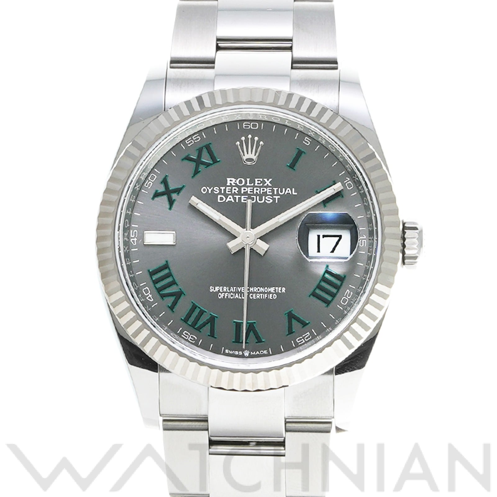 ロレックス デイトジャスト 36 126234 スレート メンズ 時計 【中古】【wristwatch】