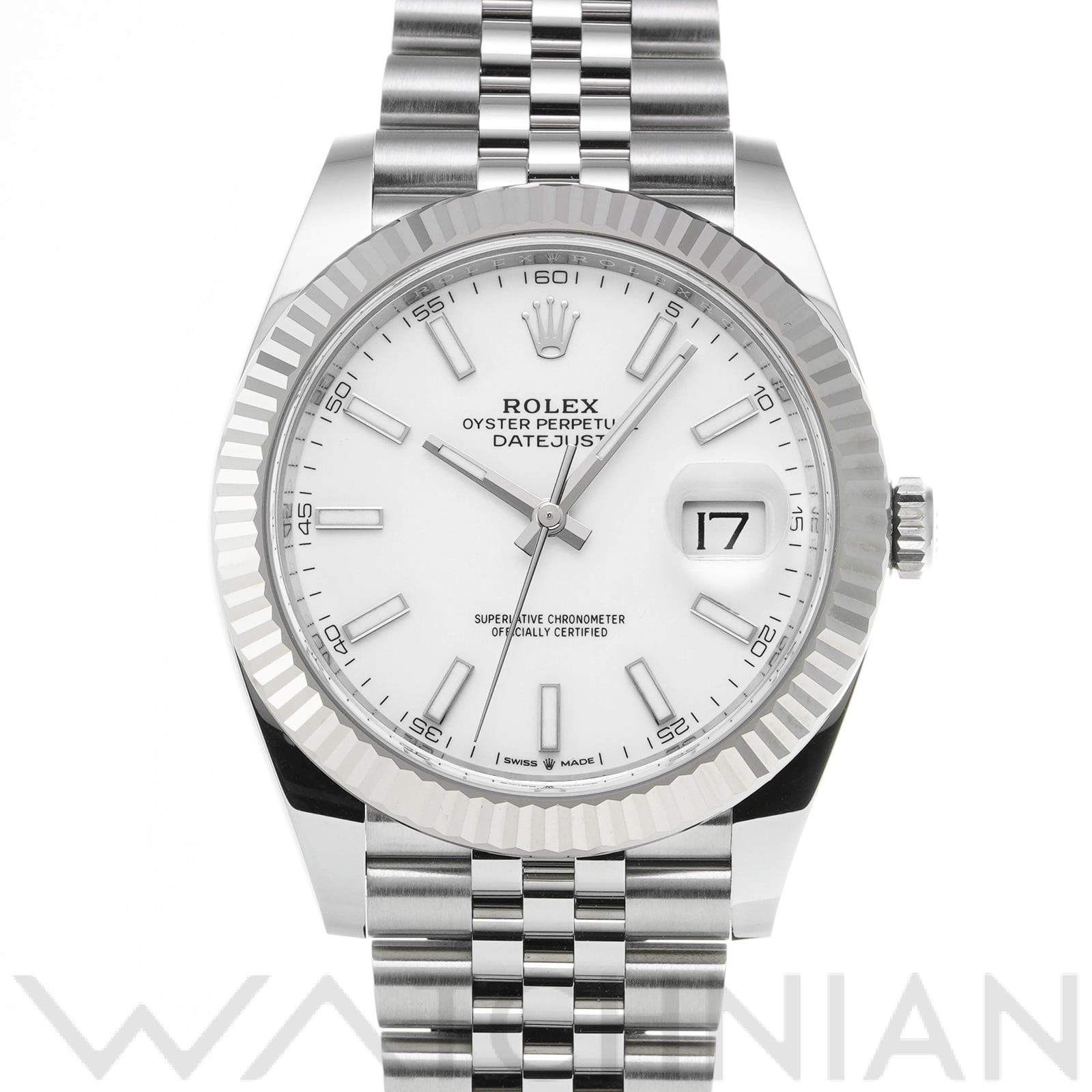 ロレックス デイトジャスト 41 126334 ホワイト メンズ 時計 【未使用】【wristwatch】