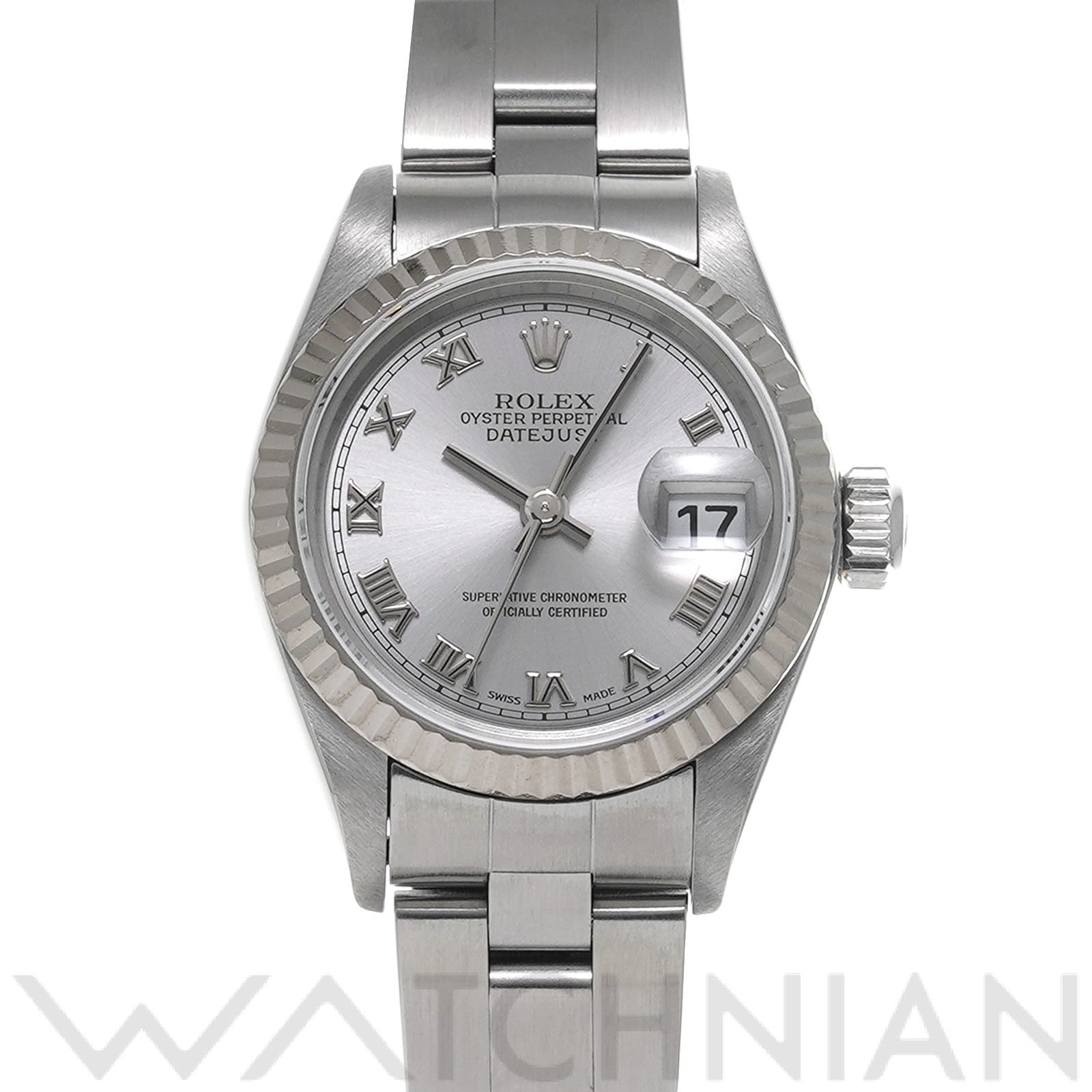 ロレックス デイトジャスト 26 79174 グレー レディース 時計 【中古】【wristwatch】