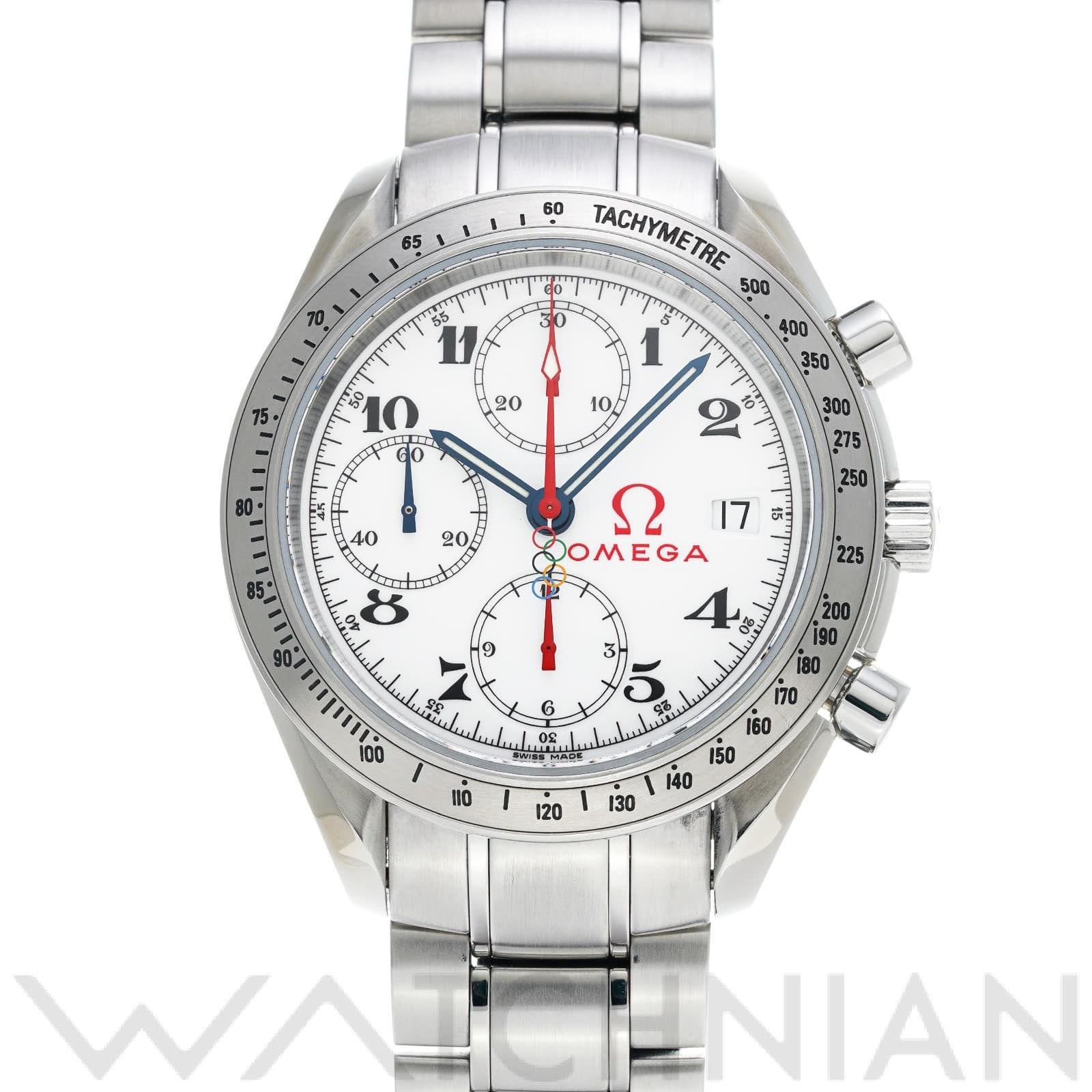 オメガ / OMEGA スピードマスター デイト オリンピックコレクション 323.10.40.40.04.001 ホワイト メンズ 時計 【中古】【wristwatch】