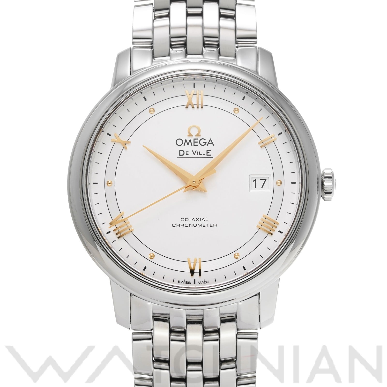 オメガ / OMEGA デ・ヴィル プレステージ コーアクシャル 424.10.40.20.02.002 シルバー メンズ 時計 【中古】【wristwatch】
