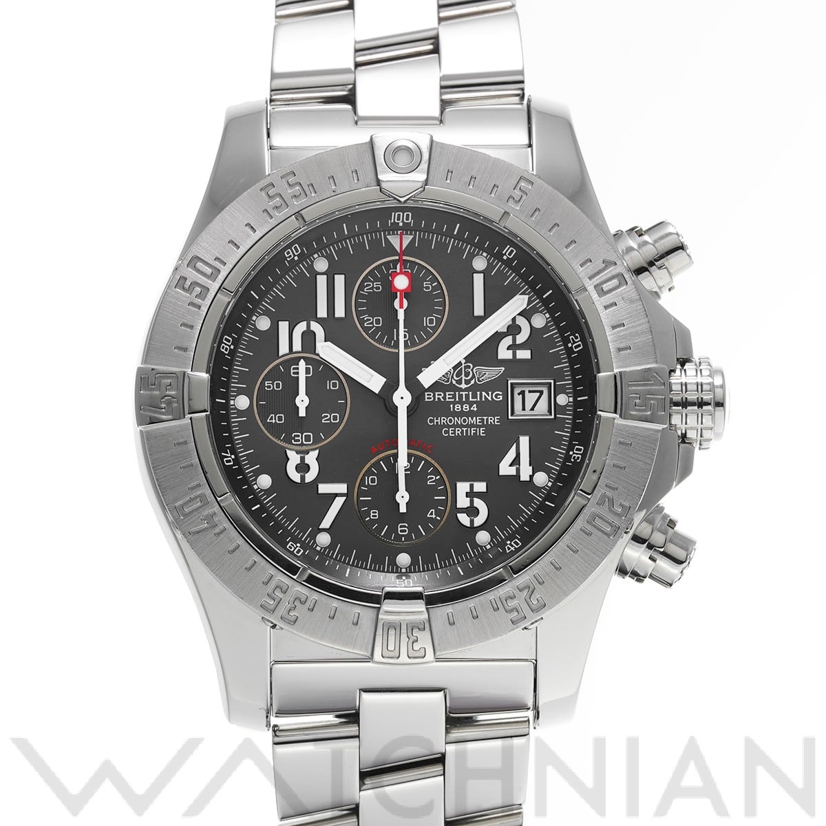 ブライトリング / BREITLING アベンジャー スカイランド A338F34PRS グレー メンズ 時計 【中古】【wristwatch】