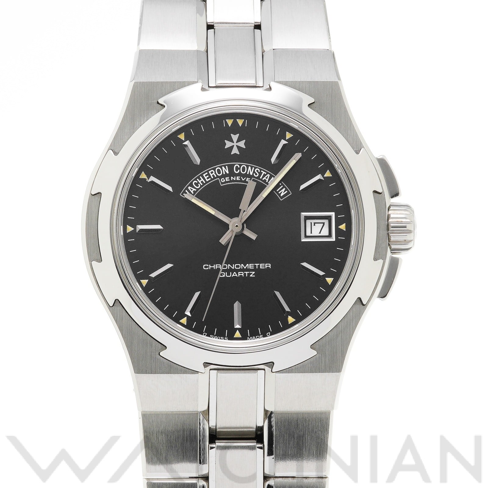 ヴァシュロン コンスタンタン / VACHERON CONSTANTIN オーバーシーズ クォーツ 72050/423A-8477 ブラック メンズ 時計 【中古】【wristwatch】