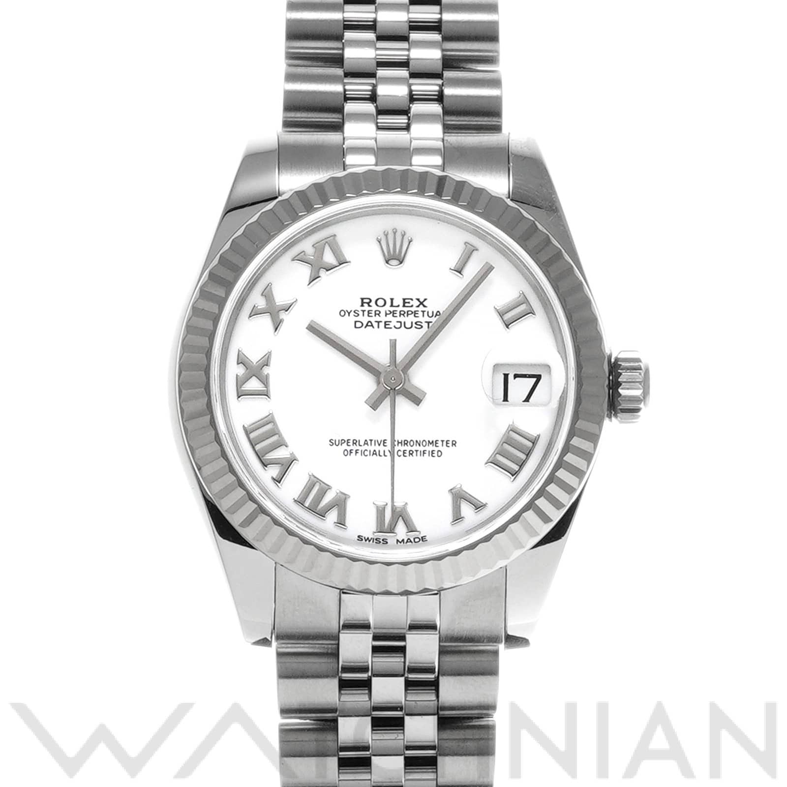 デイトジャスト 31 178274 ランダムシリアル ホワイト ロレックス ROLEX ユニセックス 【中古】