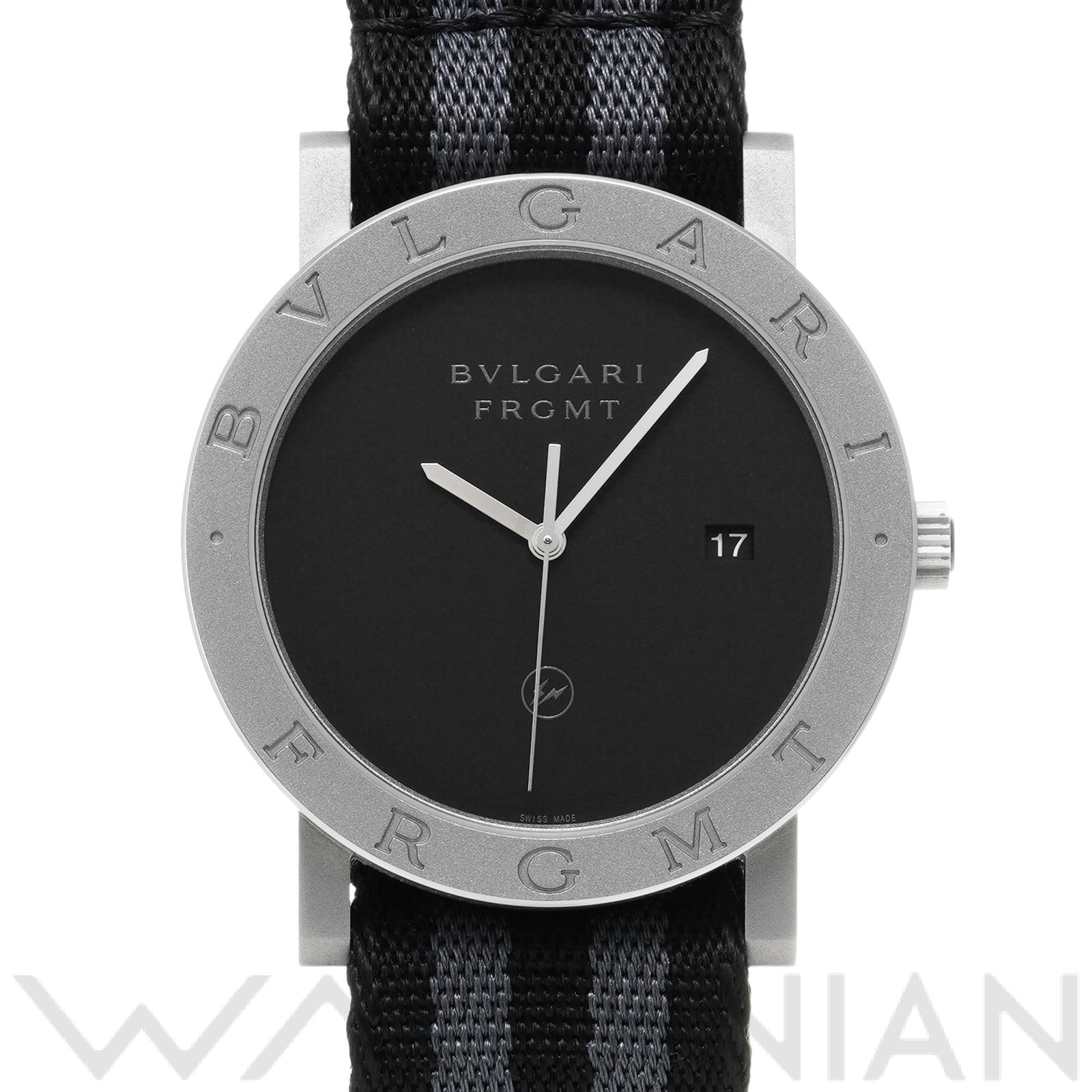 ブルガリブルガリ フラグメント BB41S ブラック ブルガリ BVLGARI メンズ 【中古】