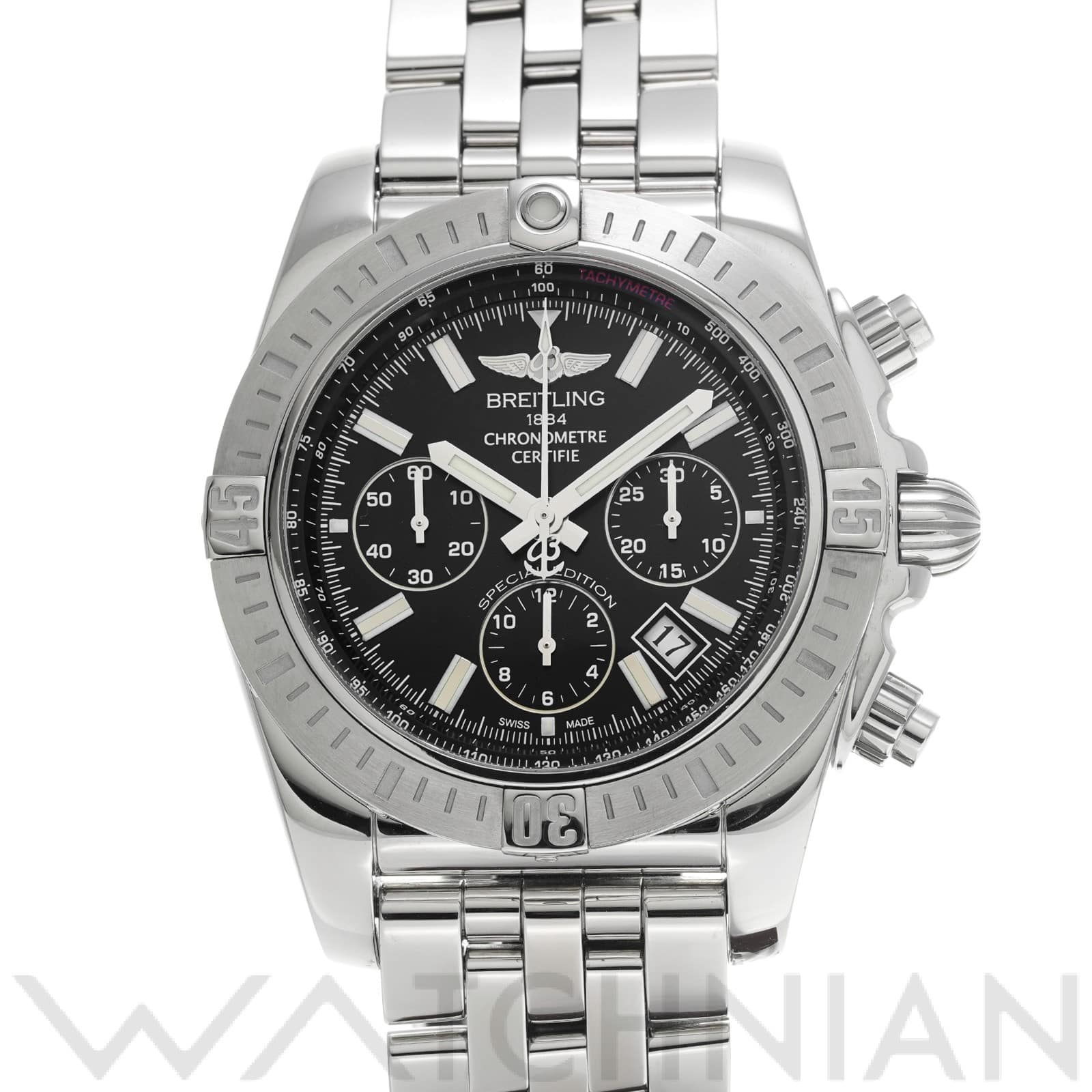 ブライトリング / BREITLING クロノマット 44 スペシャル AB011511/BF70 ブラック メンズ 時計 【中古】【wristwatch】