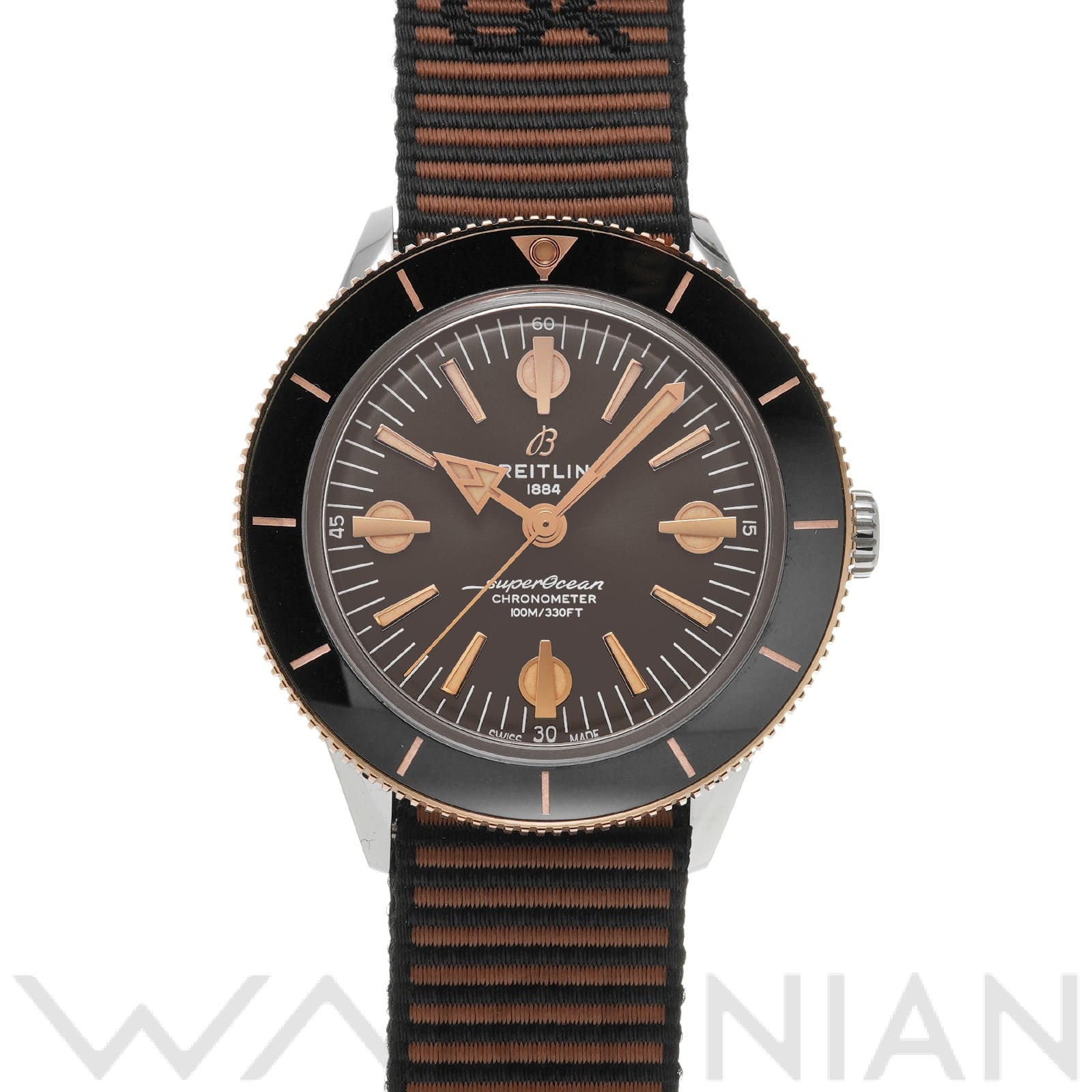 スーパーオーシャン ヘリテージ 1957 アウターノウン リミテッド U103701A1Q1W1 ブラウン ブライトリング BREITLING メンズ 【中古】