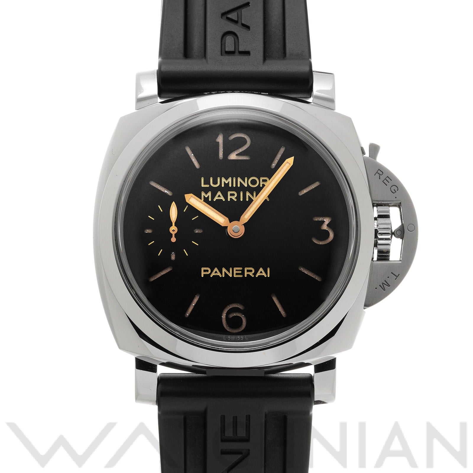 ルミノールマリーナ 1950 3デイズ アッチャイオ PAM00422 S番(2016年製造) ブラック パネライ OFFICINE PANERAI メンズ 【中古】