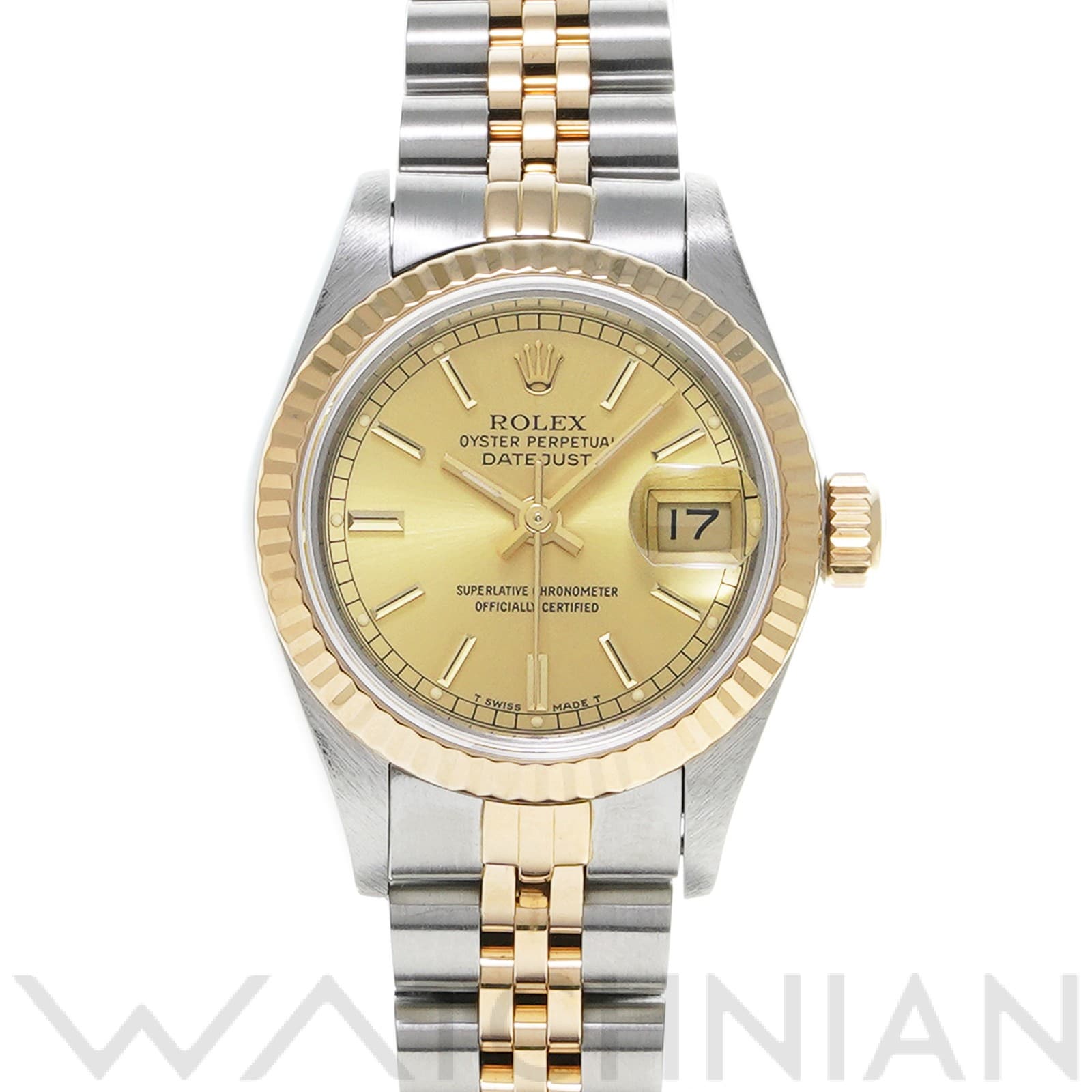 ロレックス デイトジャスト 26 69173 シャンパン レディース 時計 【中古】【wristwatch】