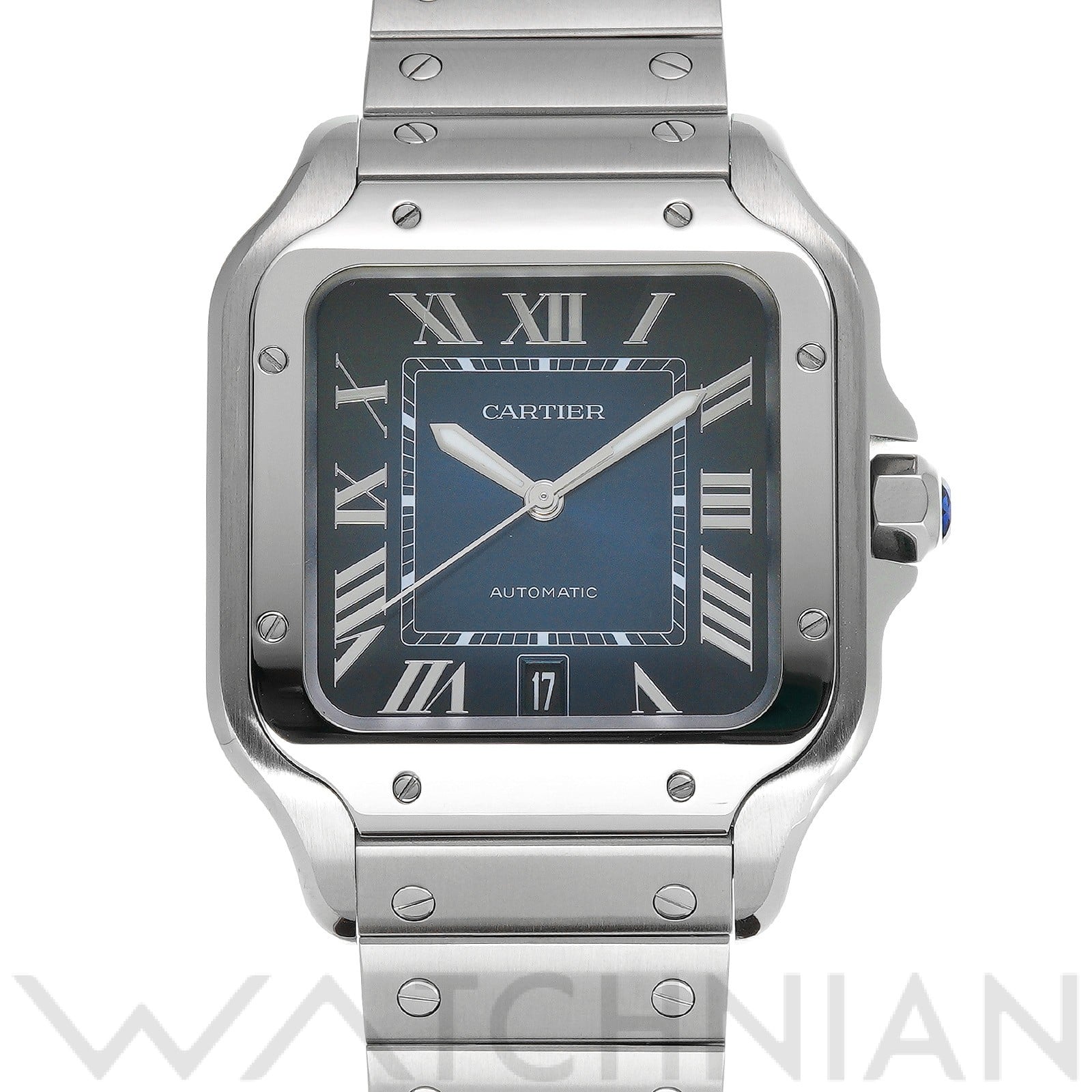 カルティエ / CARTIER サントス ドゥ カルティエ LM WSSA0030 ブルー・グラデーション メンズ 時計 【中古】【wristwatch】