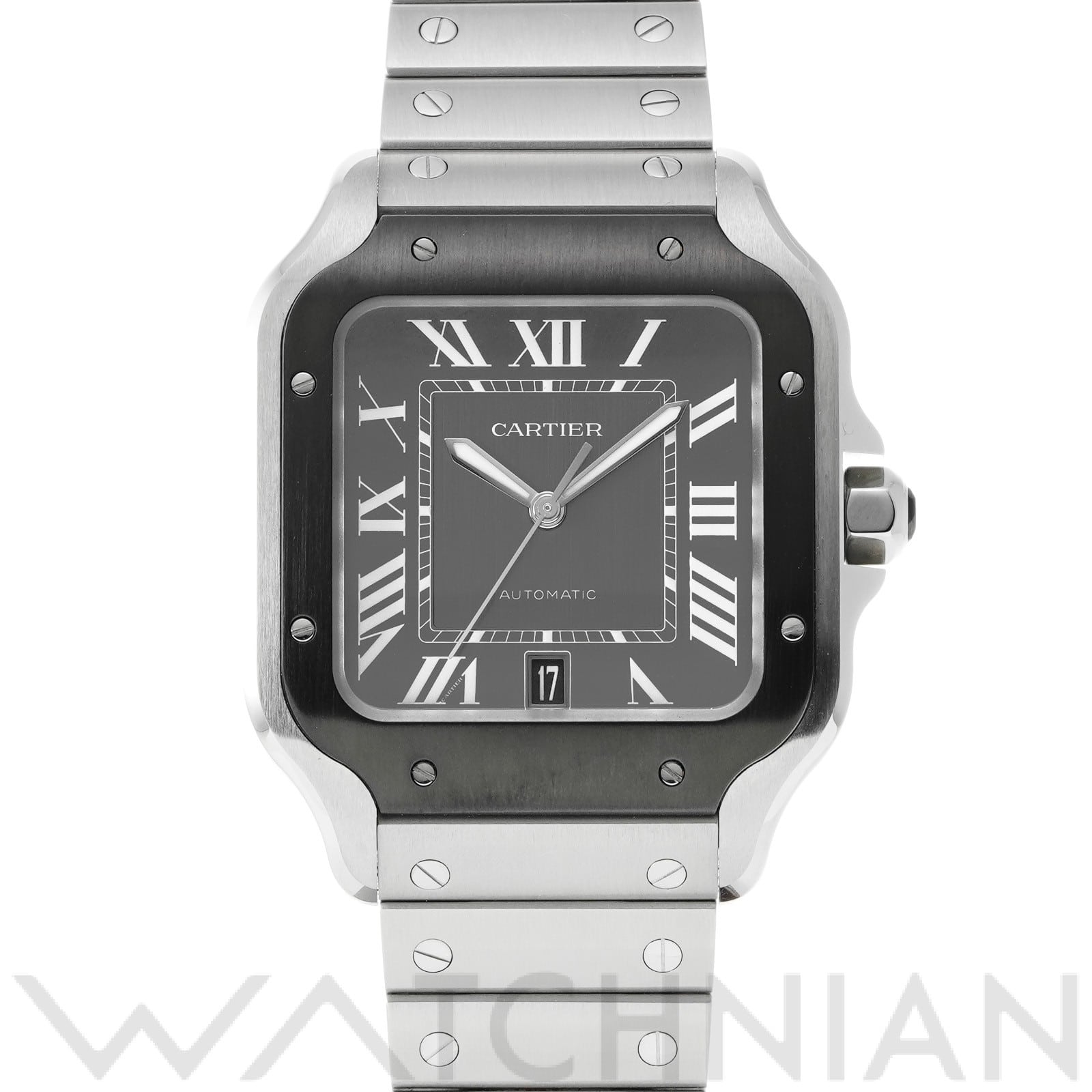 カルティエ / CARTIER サントス ドゥ カルティエ LM WSSA0037 グレー メンズ 時計 【中古】【wristwatch】