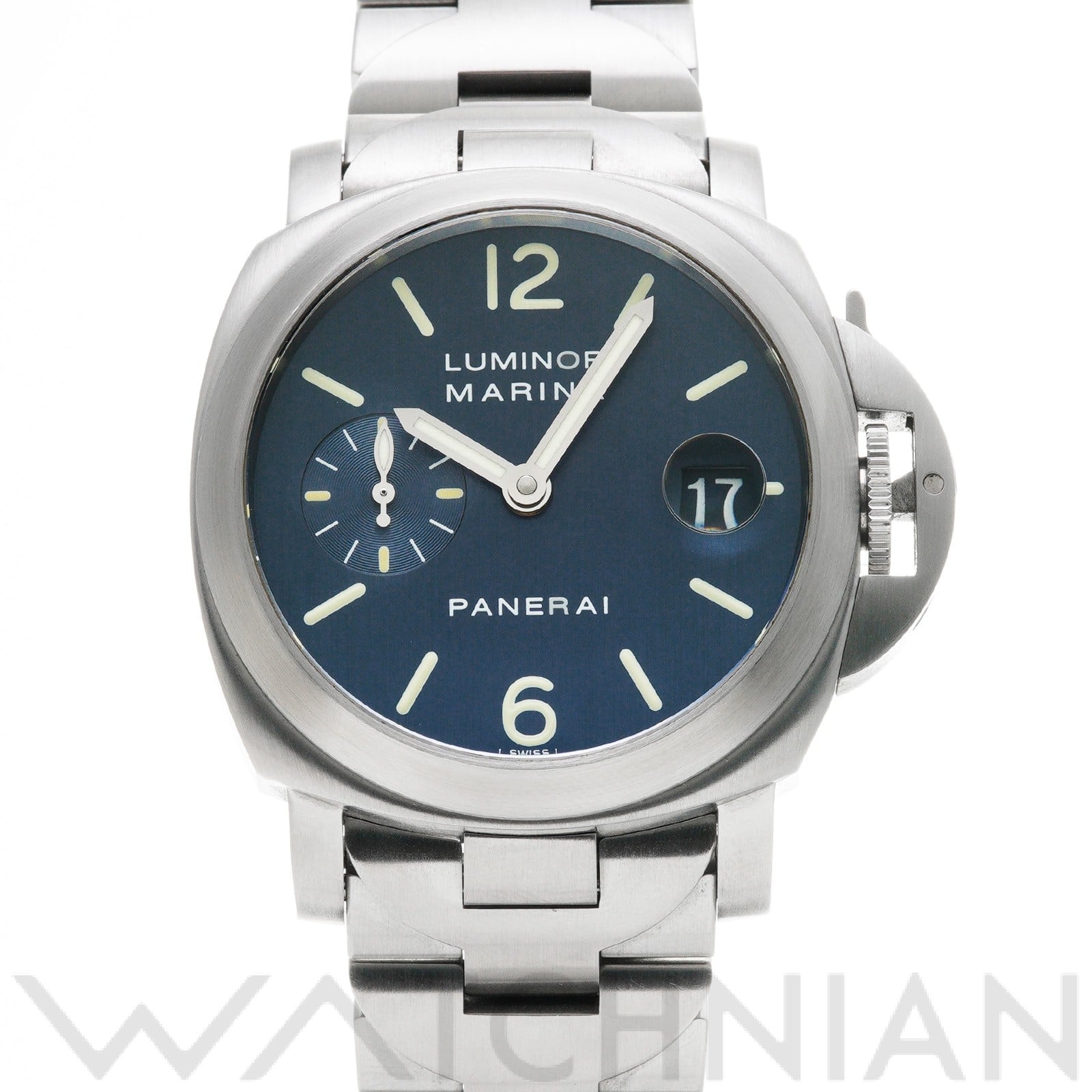パネライ / PANERAI ルミノールマリーナ オートマティック PAM00069 ブルー メンズ 時計 【中古】【wristwatch】