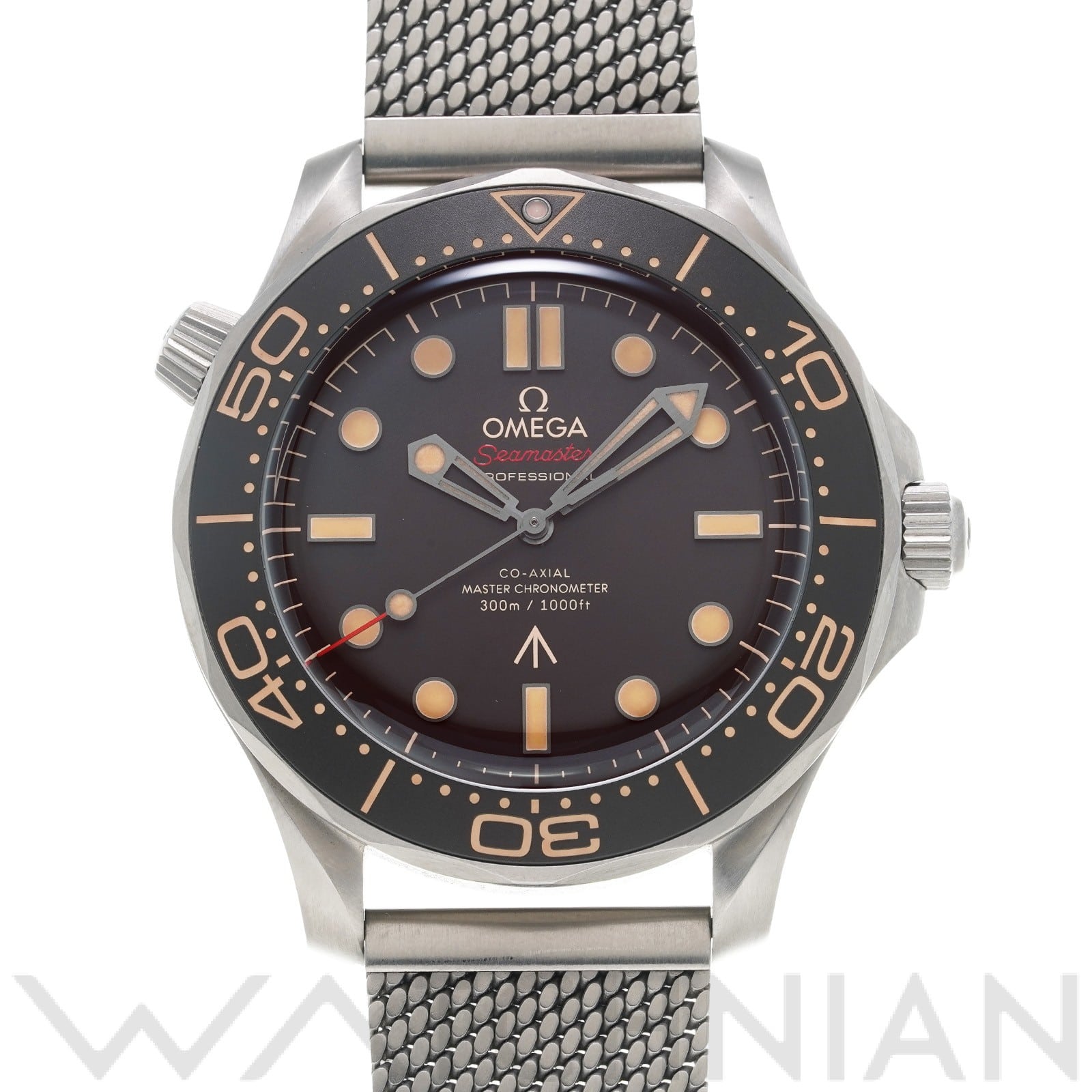 シーマスター ダイバー300 コーアクシャル マスタークロノメーター 007 210.90.42.20.01.001 ブラウン オメガ OMEGA メンズ 【中古】