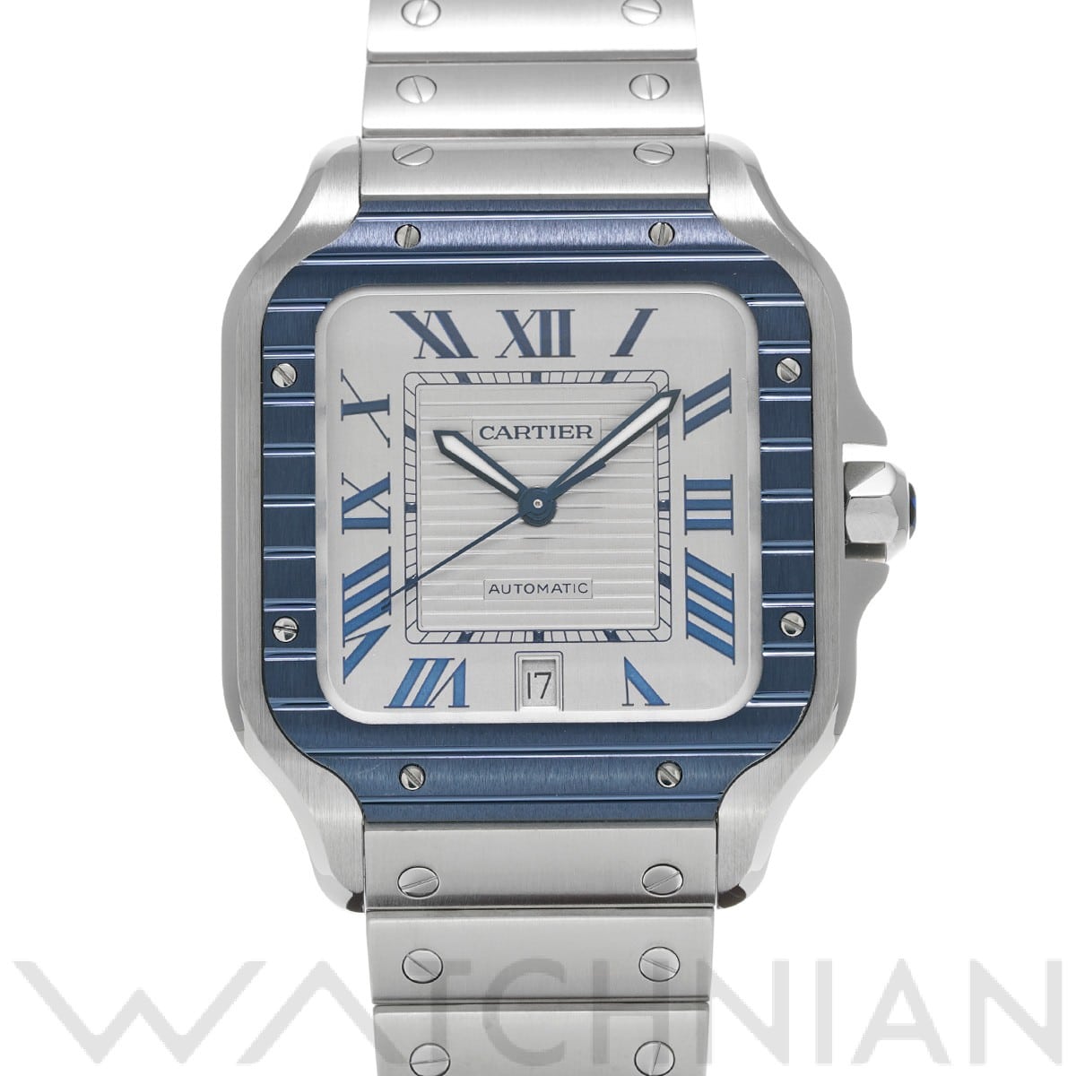 カルティエ / CARTIER サントス ドゥ カルティエ LM WSSA0047 グレー メンズ 時計 【中古】【wristwatch】