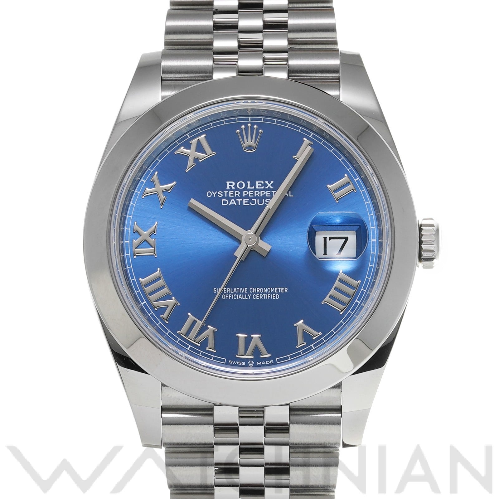 デイトジャスト 41 126300 ランダムシリアル アズーロブルー ロレックス ROLEX メンズ 【中古】