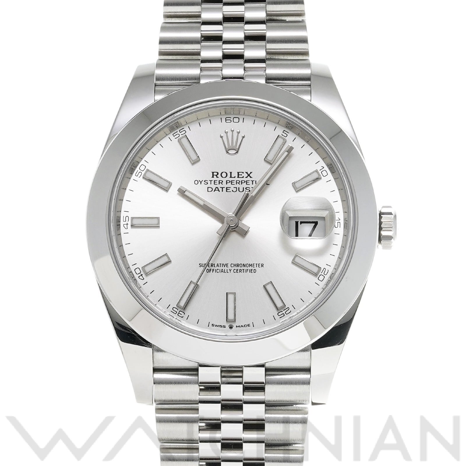 デイトジャスト 41 126300 ランダムシリアル シルバー ロレックス ROLEX メンズ 【中古】