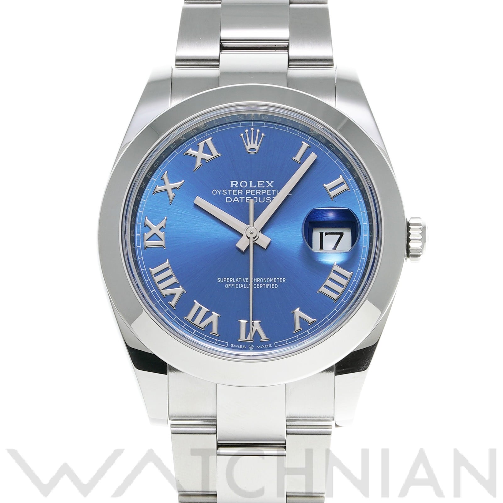 デイトジャスト 41 126300 ランダムシリアル アズーロブルー ロレックス ROLEX メンズ 【中古】