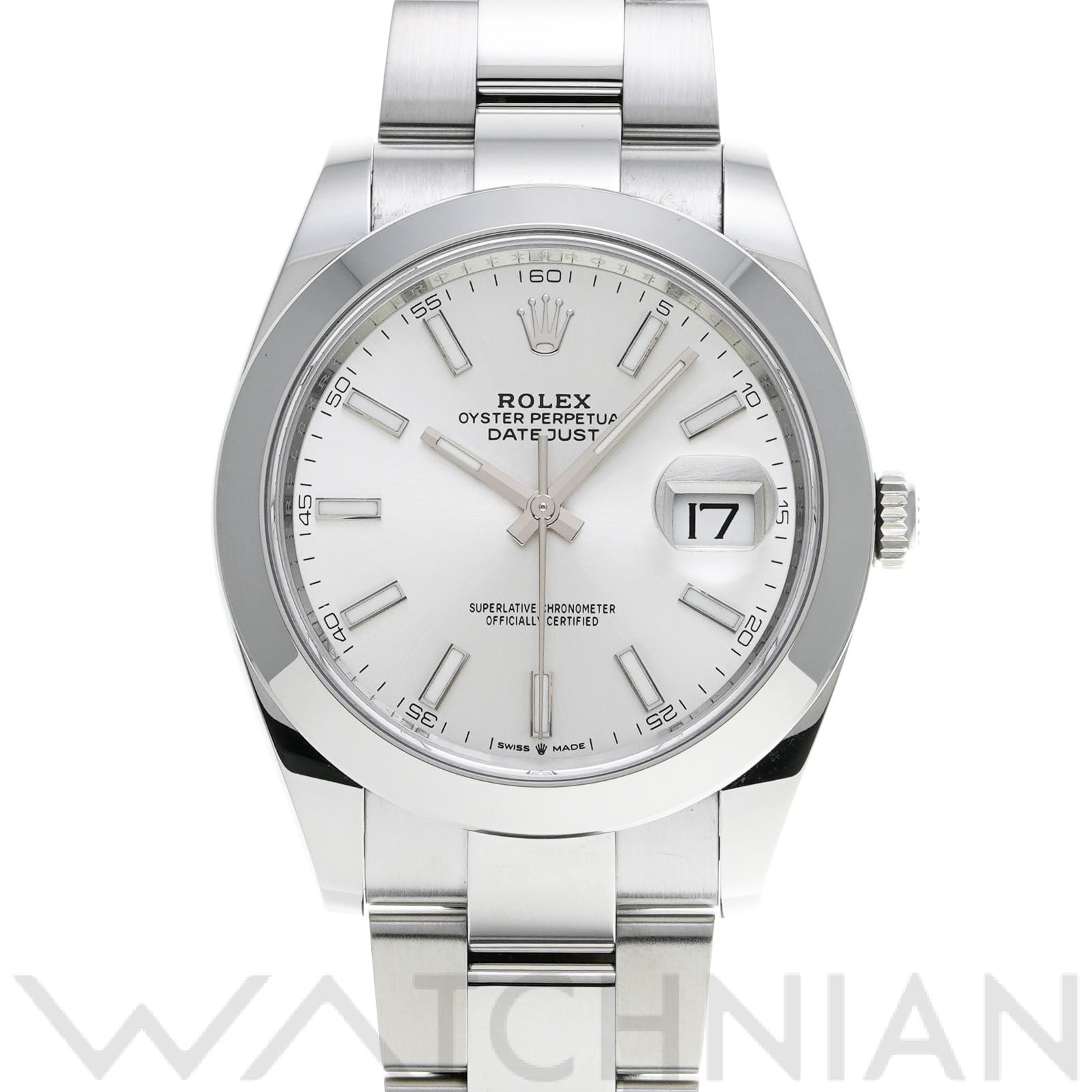 デイトジャスト 41 126300 ランダムシリアル シルバー ロレックス ROLEX メンズ 【中古】