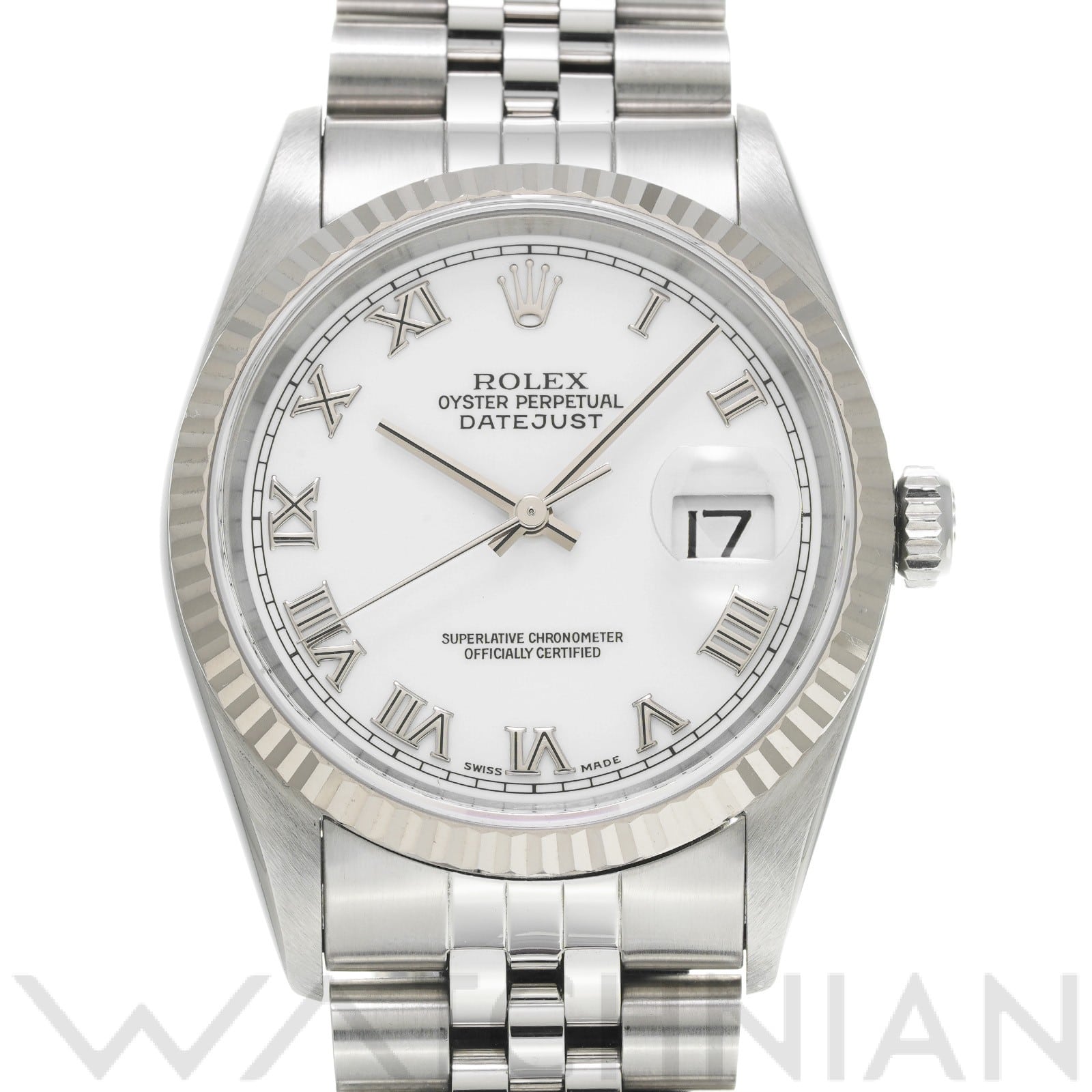 ロレックス デイトジャスト 16234 ホワイト メンズ 時計 【中古】【wristwatch】